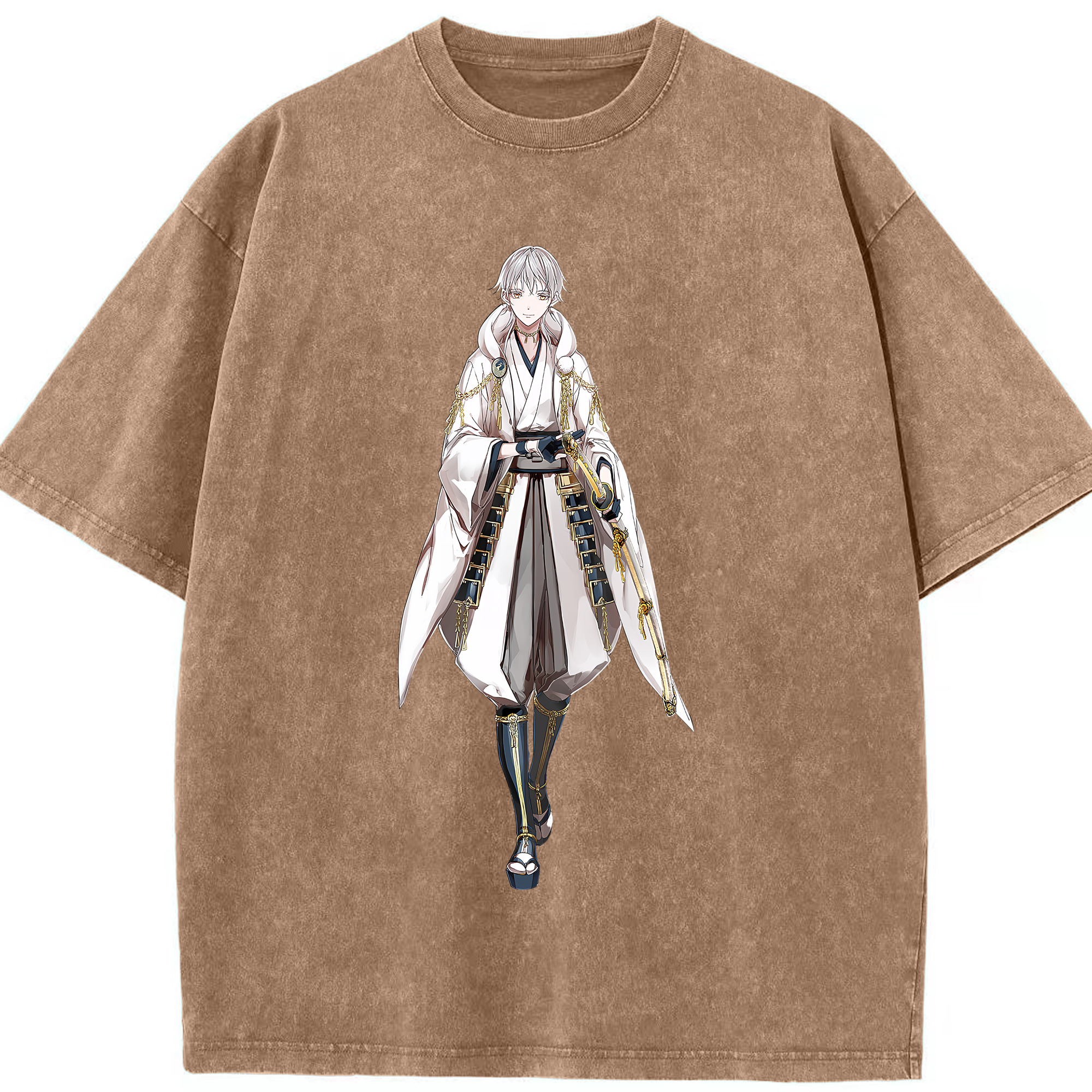 （画像用） 刀剣乱舞 Touken Ranbu 綿100% ヴィンテージ風 半袖Tシャツ（フロントプリント）