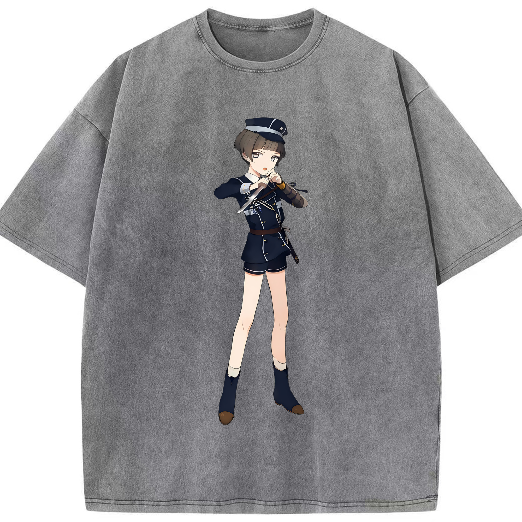 （画像用） 刀剣乱舞 Touken Ranbu 綿100% ヴィンテージ風 半袖Tシャツ（フロントプリント）