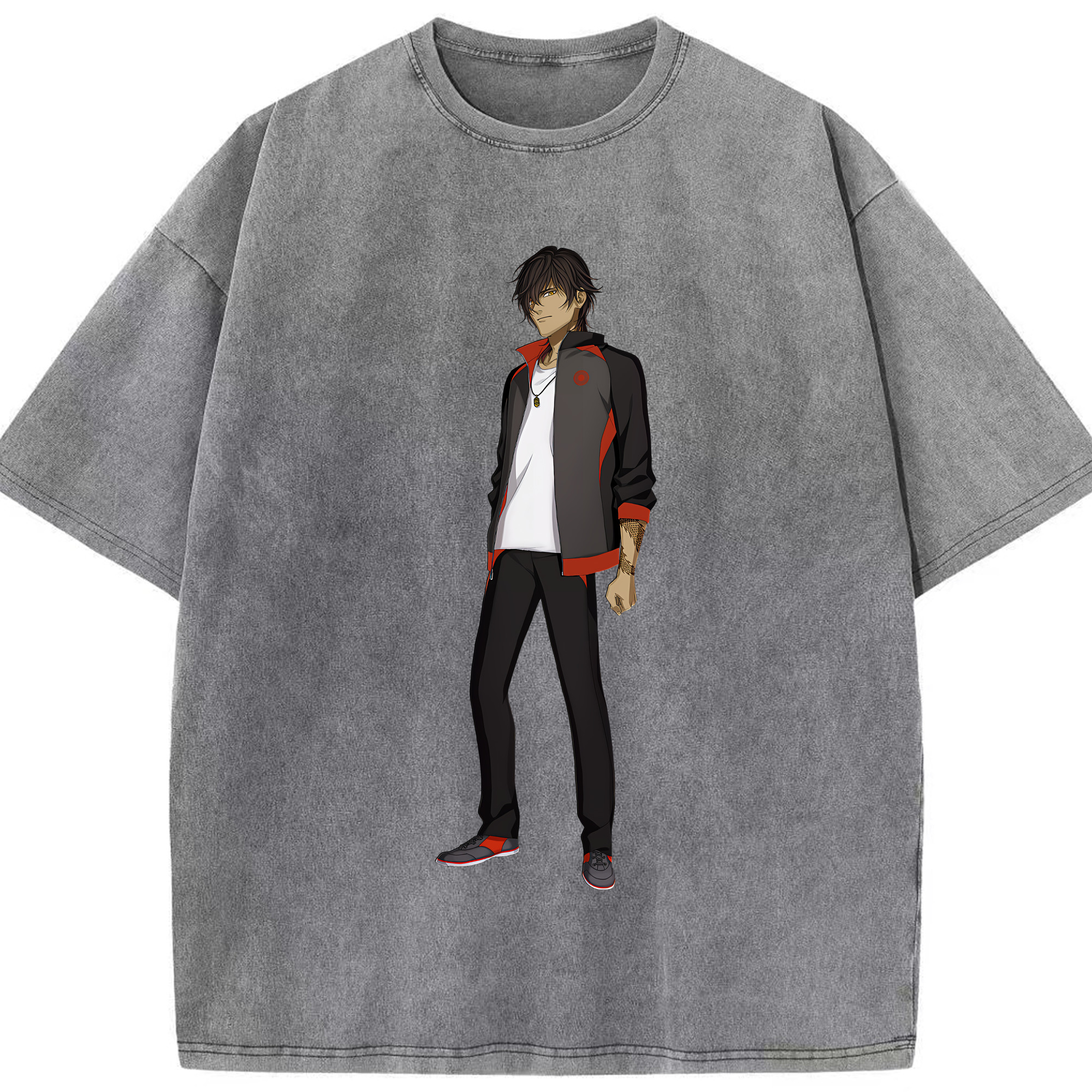 （画像用） 刀剣乱舞 Touken Ranbu 綿100% ヴィンテージ風 半袖Tシャツ（フロントプリント）