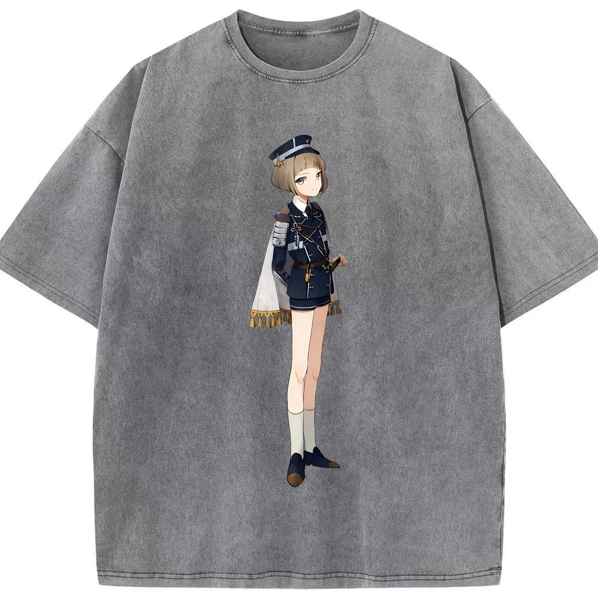 （画像用） 刀剣乱舞 Touken Ranbu 綿100% ヴィンテージ風 半袖Tシャツ（フロントプリント）