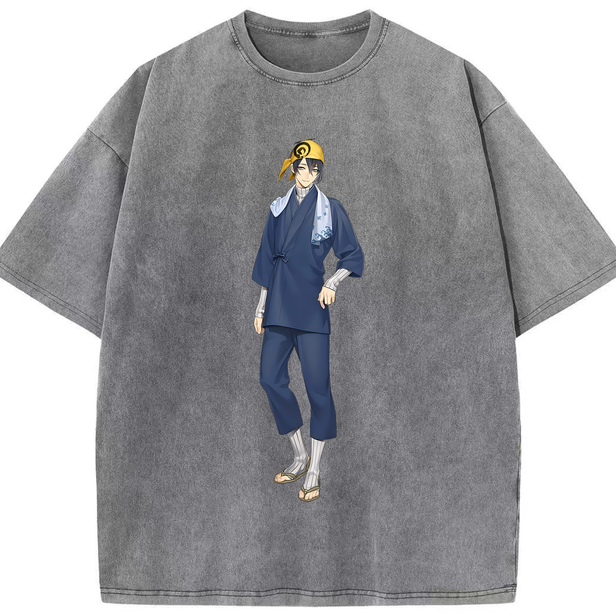 （画像用） 刀剣乱舞 Touken Ranbu 綿100% ヴィンテージ風 半袖Tシャツ（フロントプリント）
