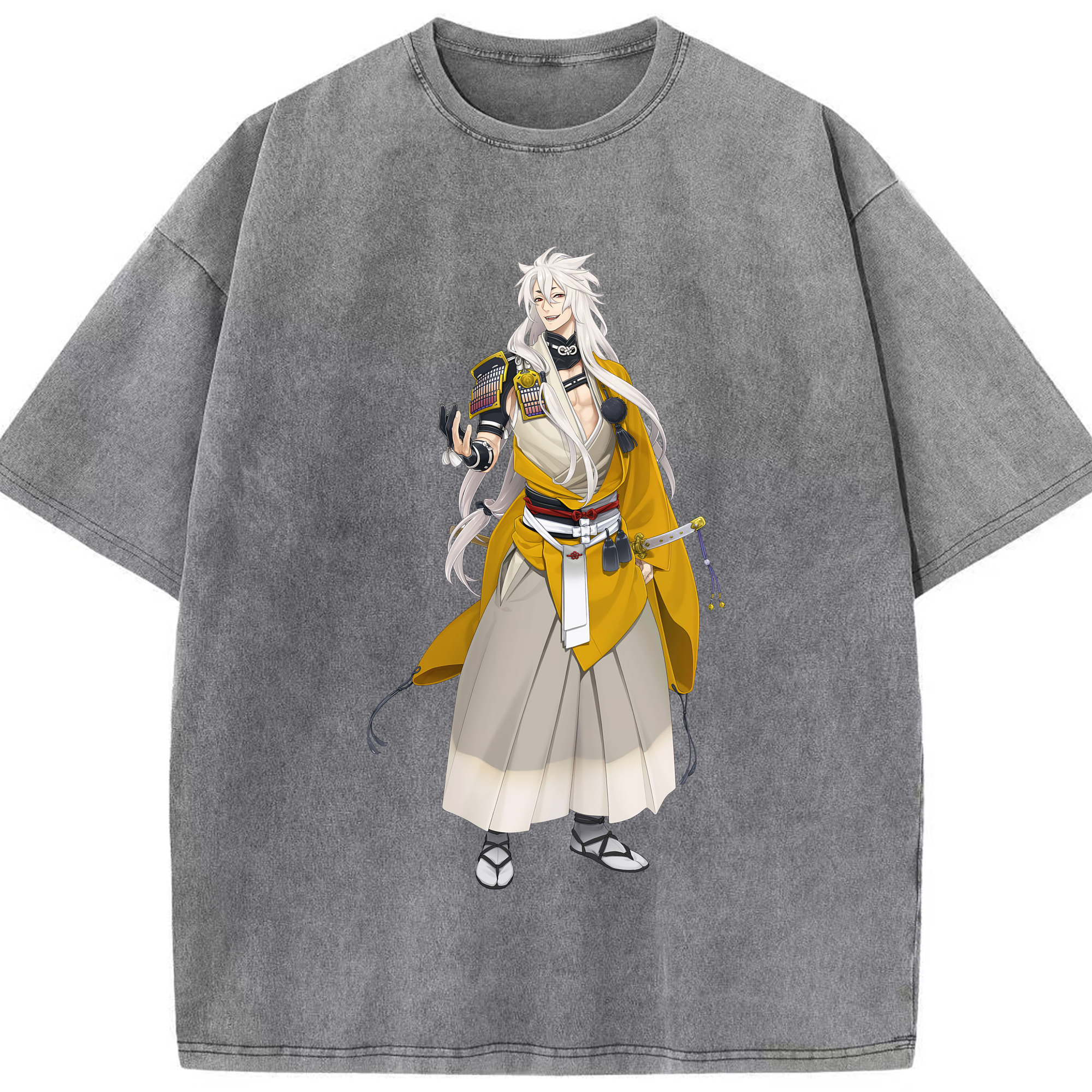 （画像用） 刀剣乱舞 Touken Ranbu 綿100% ヴィンテージ風 半袖Tシャツ（フロントプリント）