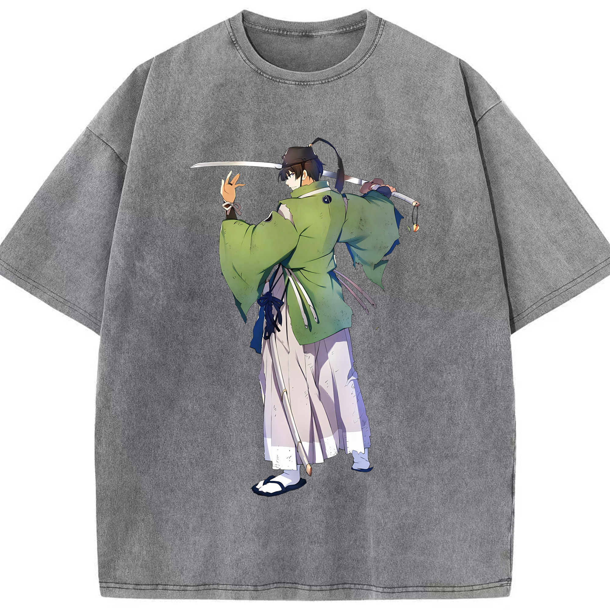 （画像用） 刀剣乱舞 Touken Ranbu 綿100% ヴィンテージ風 半袖Tシャツ（フロントプリント）