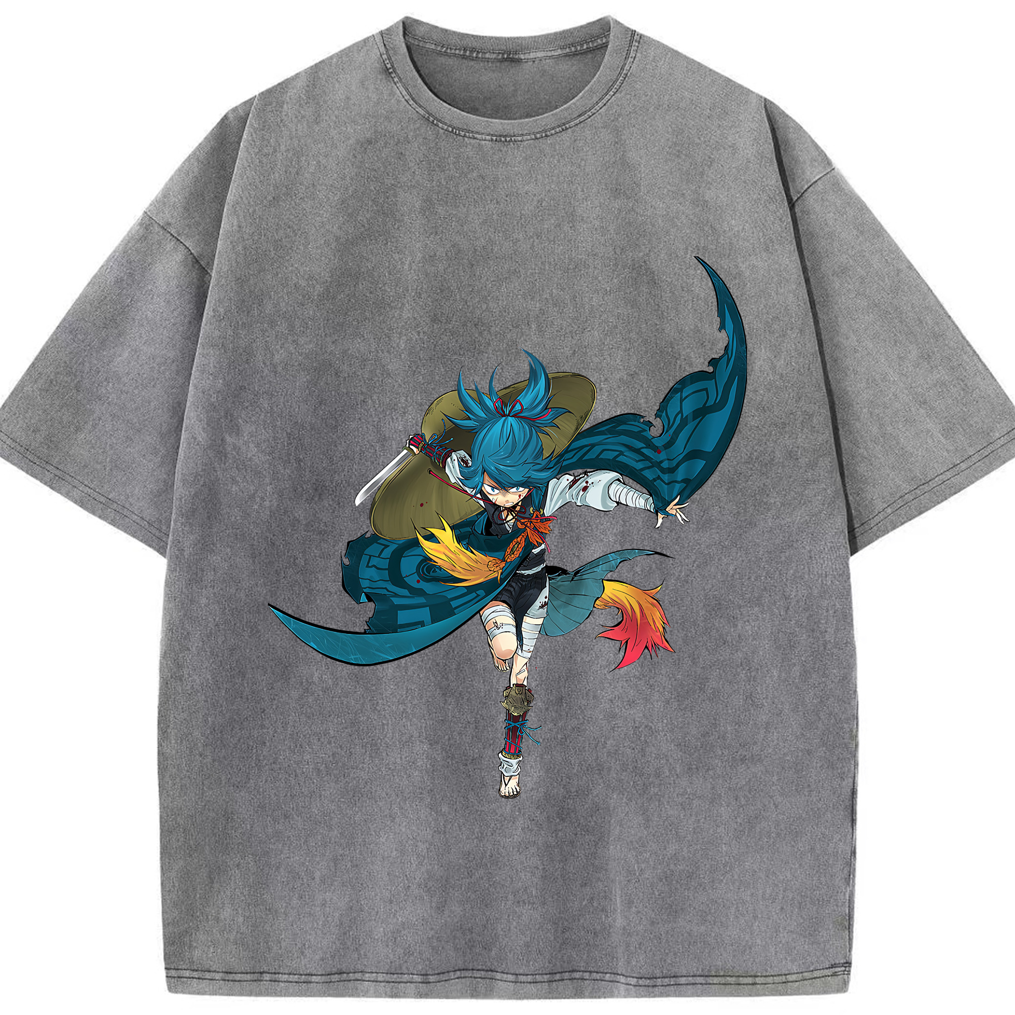 （画像用） 刀剣乱舞 Touken Ranbu 綿100% ヴィンテージ風 半袖Tシャツ（フロントプリント）