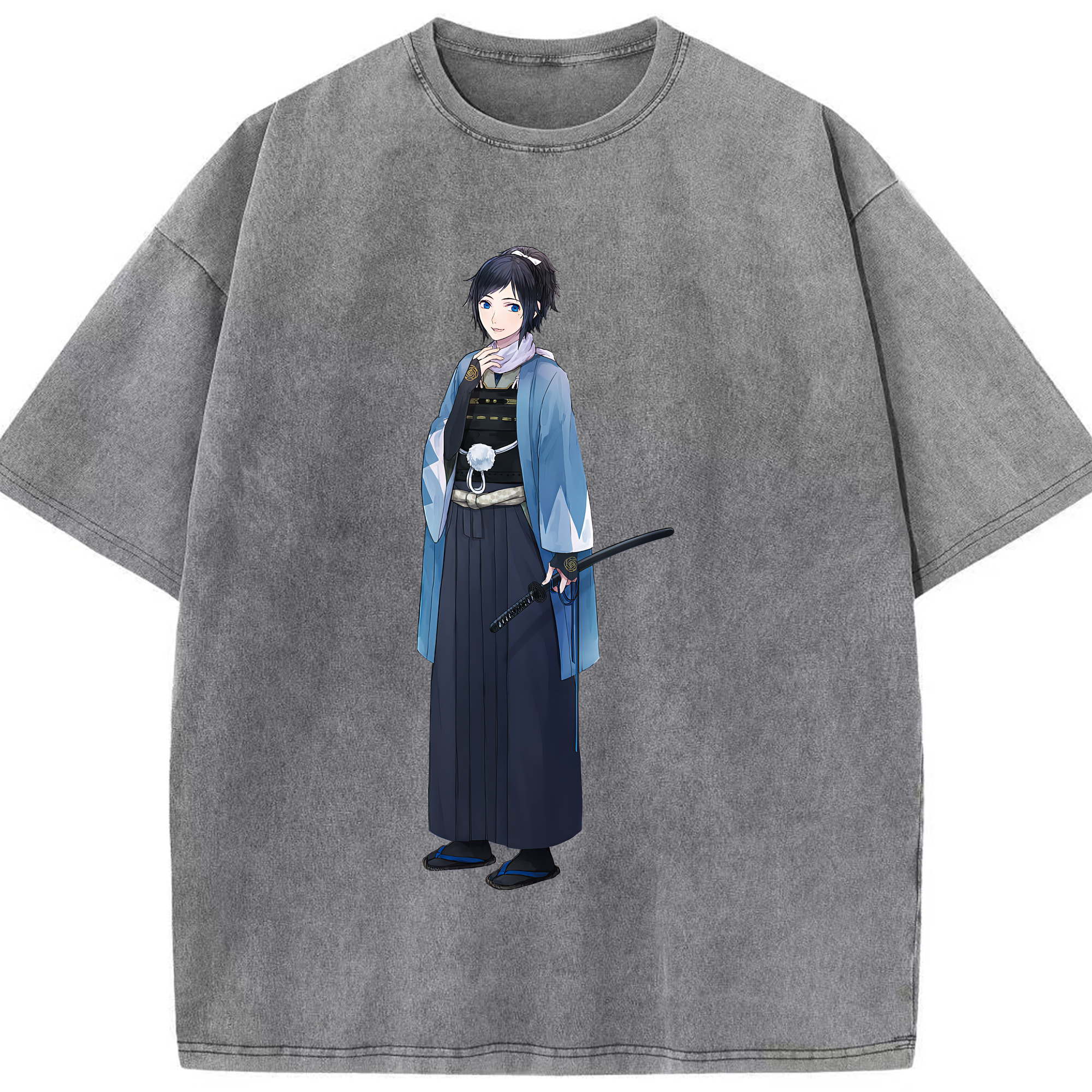 （画像用） 刀剣乱舞 Touken Ranbu 綿100% ヴィンテージ風 半袖Tシャツ（フロントプリント）