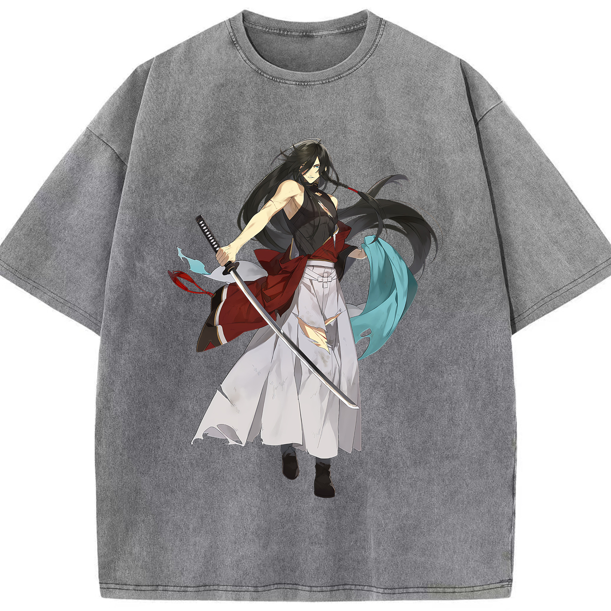 （画像用） 刀剣乱舞 Touken Ranbu 綿100% ヴィンテージ風 半袖Tシャツ（フロントプリント）
