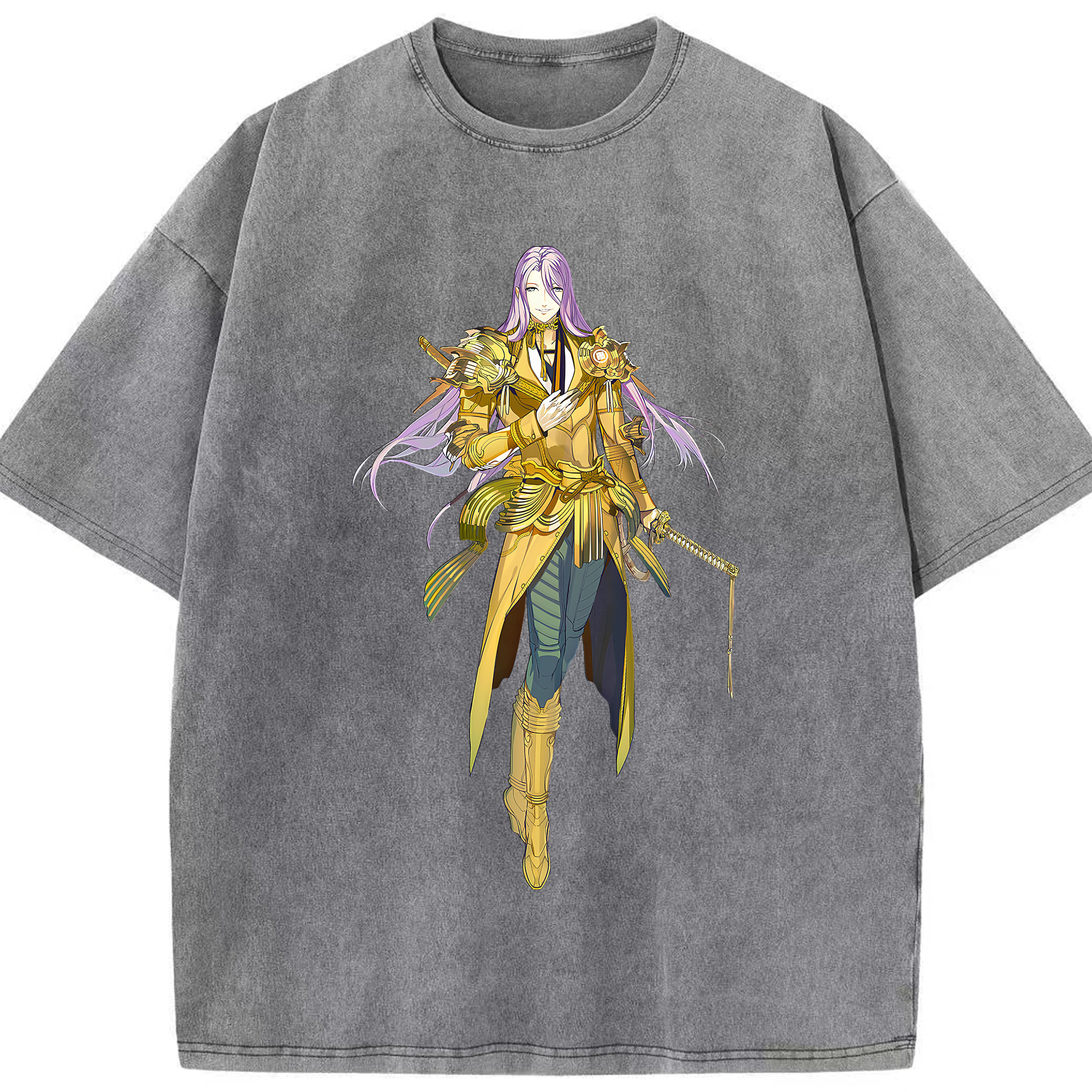 （画像用） 刀剣乱舞 Touken Ranbu 綿100% ヴィンテージ風 半袖Tシャツ（フロントプリント）