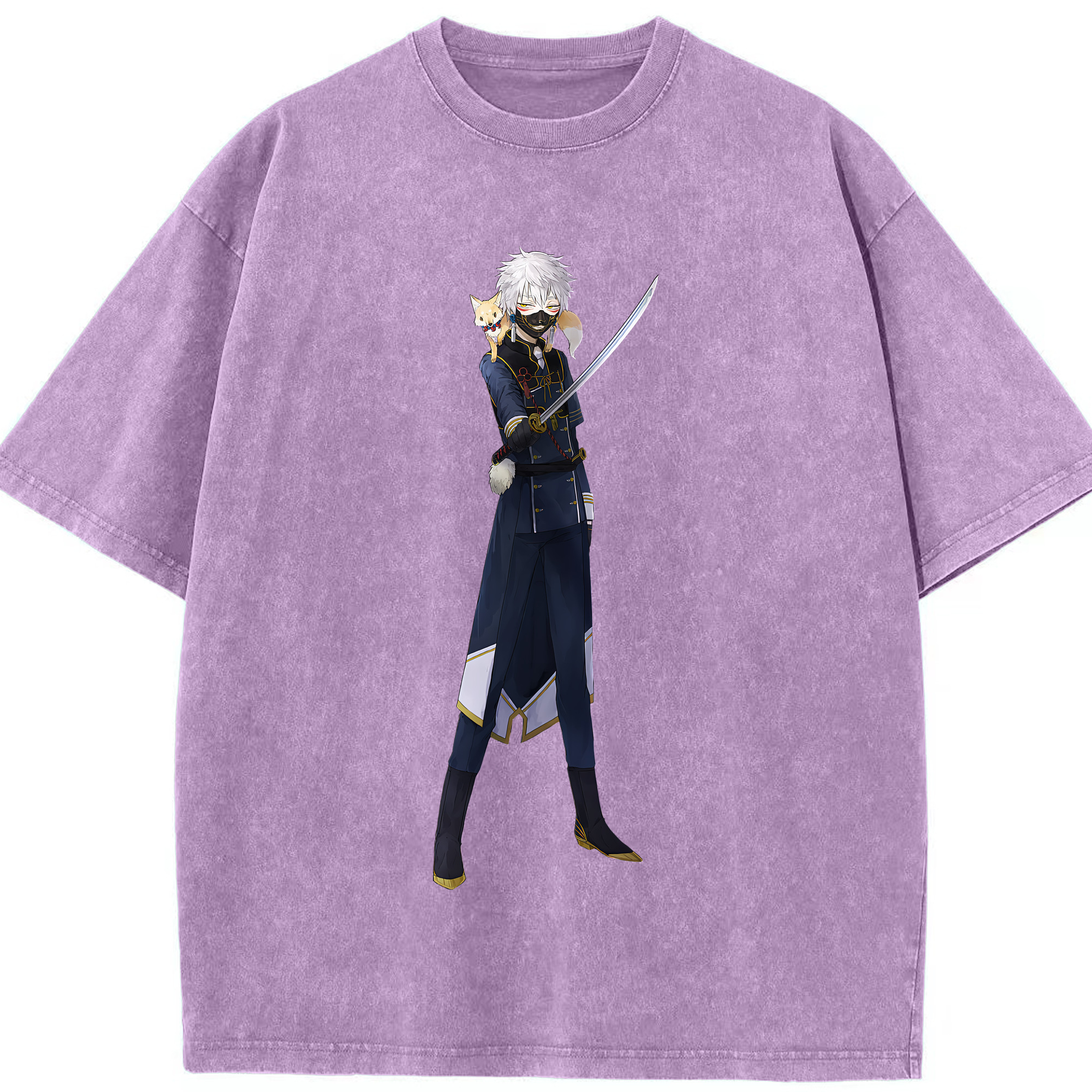 （画像用） 刀剣乱舞 Touken Ranbu 綿100% ヴィンテージ風 半袖Tシャツ（フロントプリント）