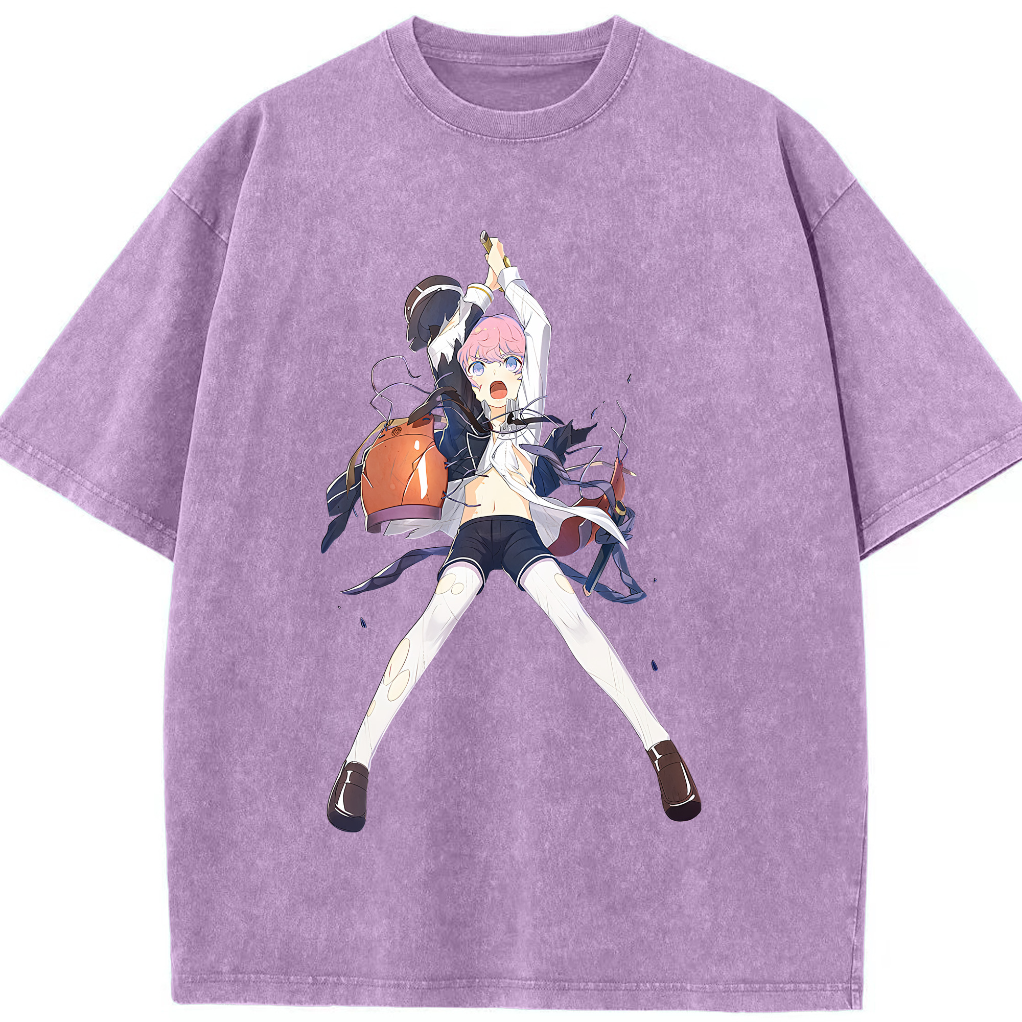 （画像用） 刀剣乱舞 Touken Ranbu 綿100% ヴィンテージ風 半袖Tシャツ（フロントプリント）