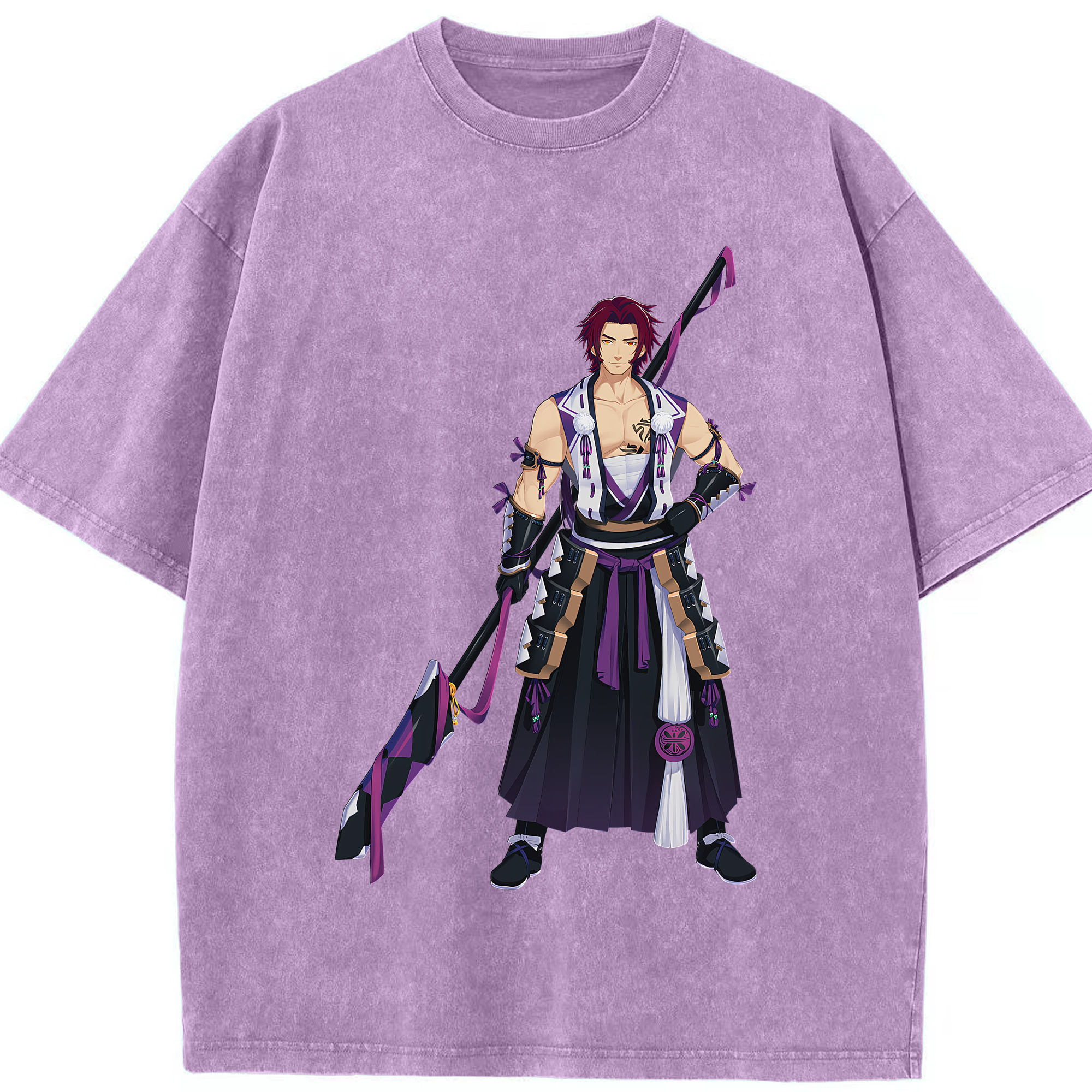（画像用） 刀剣乱舞 Touken Ranbu 綿100% ヴィンテージ風 半袖Tシャツ（フロントプリント）