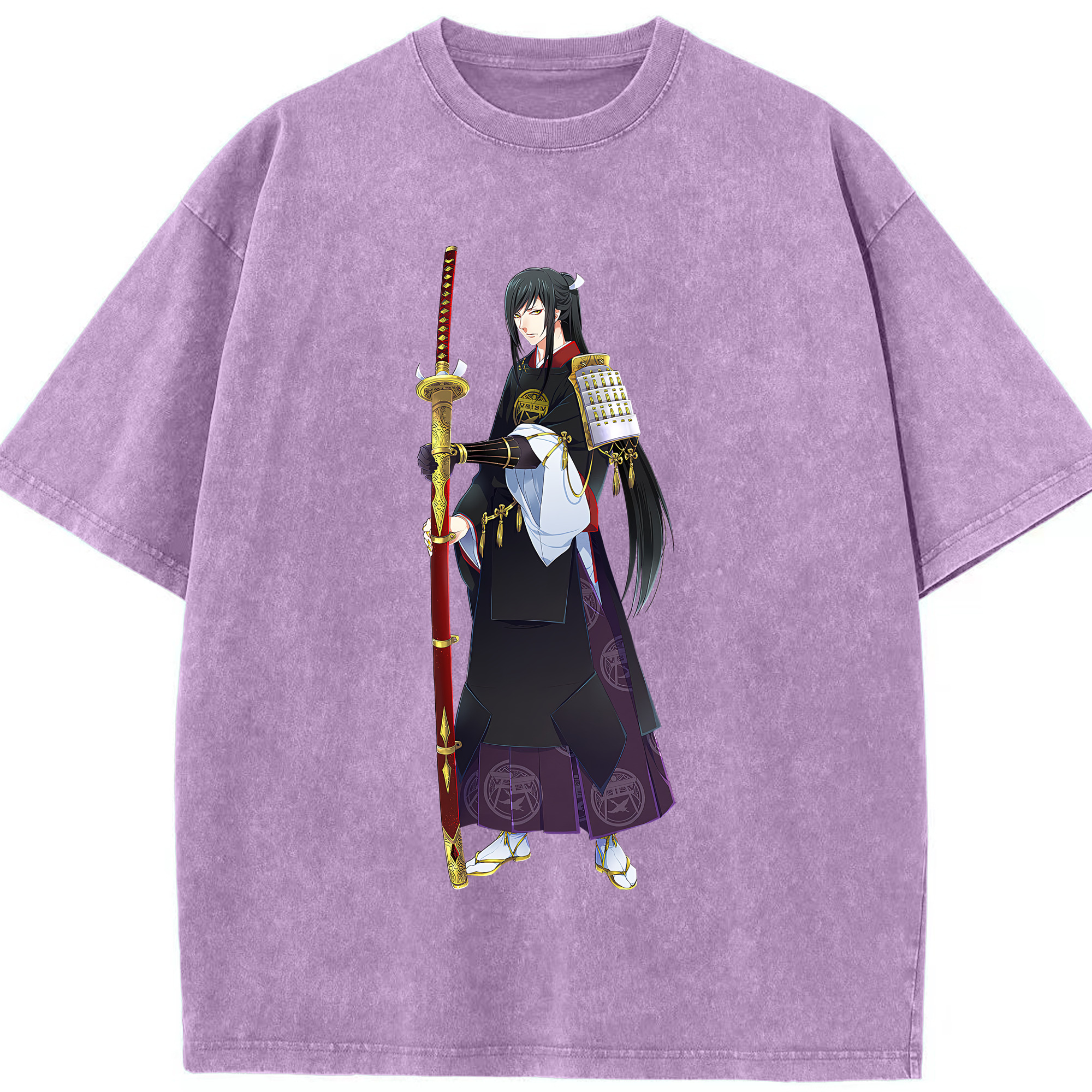 （画像用） 刀剣乱舞 Touken Ranbu 綿100% ヴィンテージ風 半袖Tシャツ（フロントプリント）