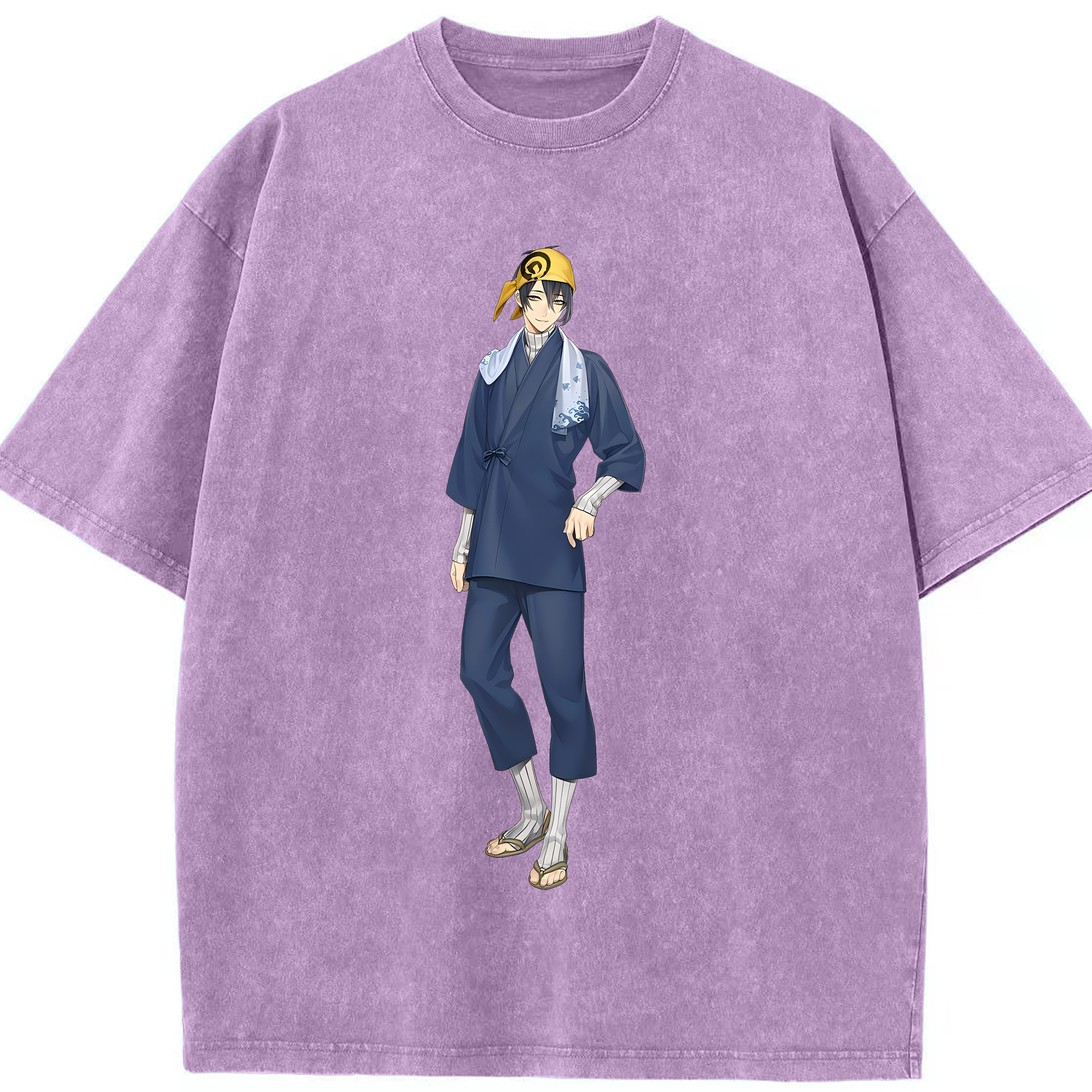 （画像用） 刀剣乱舞 Touken Ranbu 綿100% ヴィンテージ風 半袖Tシャツ（フロントプリント）