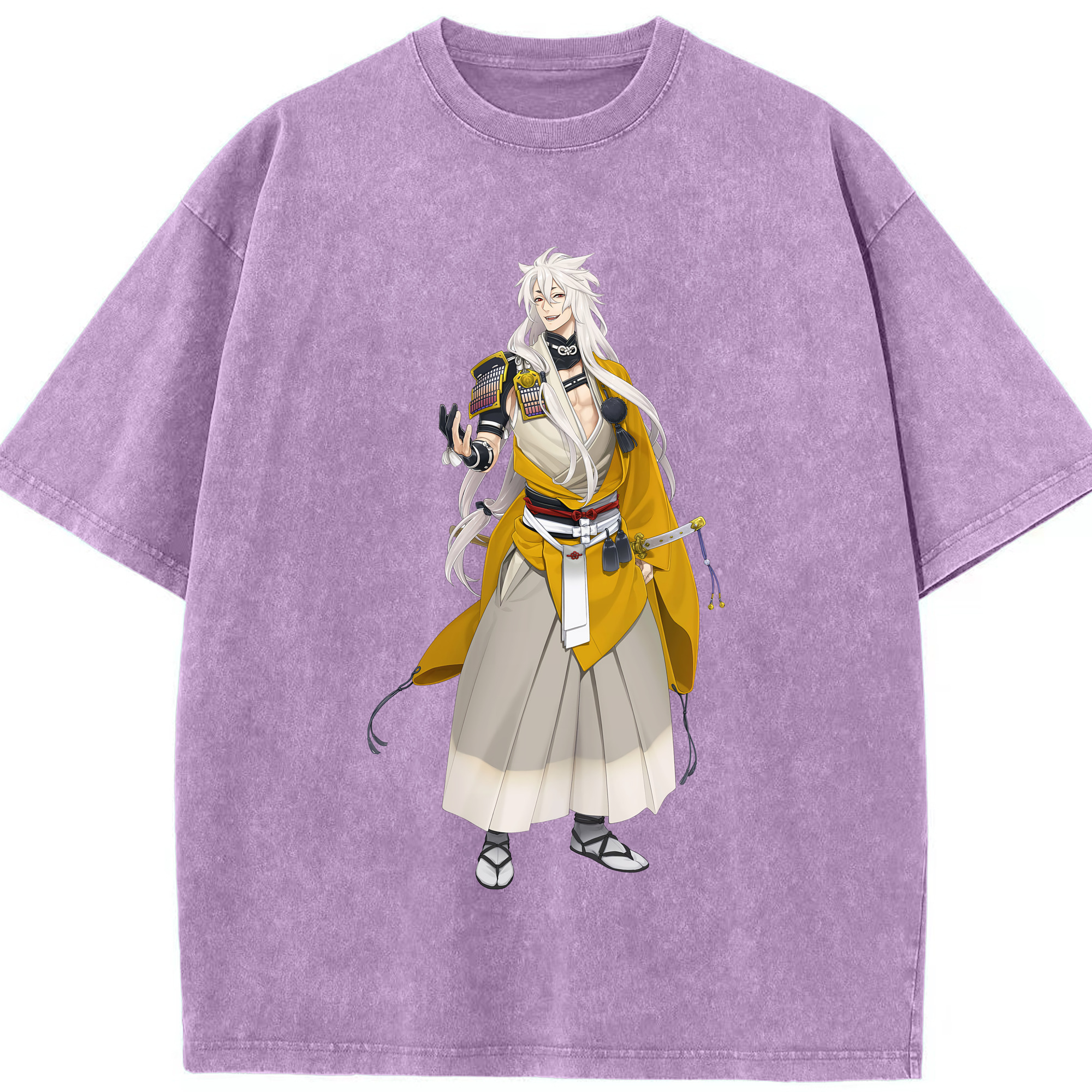 （画像用） 刀剣乱舞 Touken Ranbu 綿100% ヴィンテージ風 半袖Tシャツ（フロントプリント）