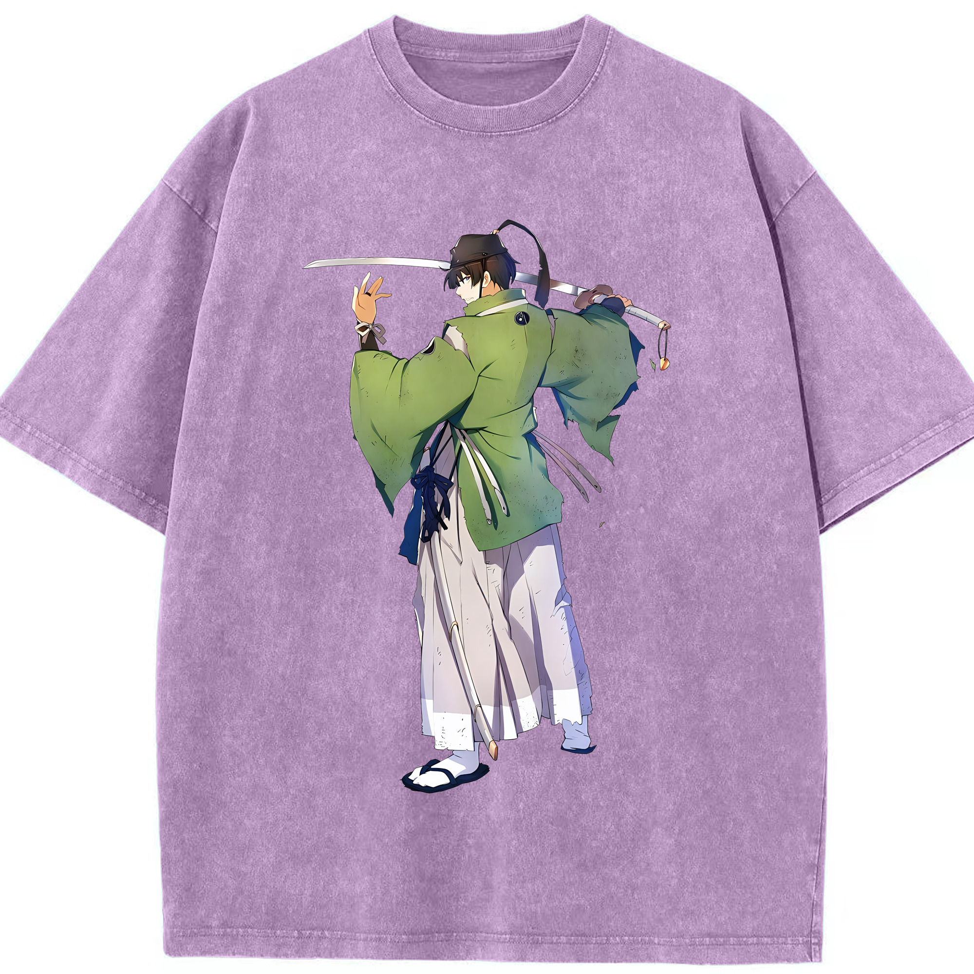 （画像用） 刀剣乱舞 Touken Ranbu 綿100% ヴィンテージ風 半袖Tシャツ（フロントプリント）