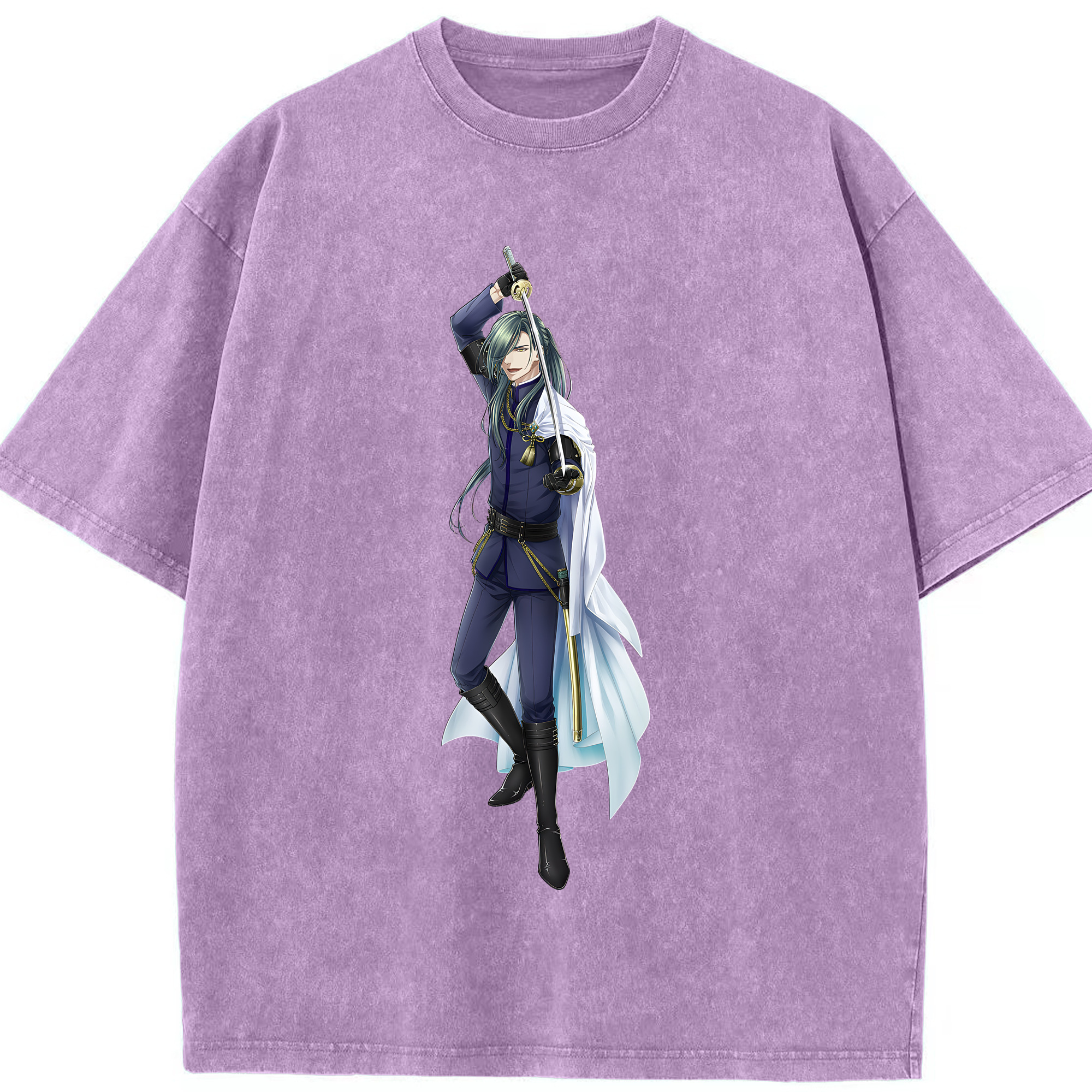 （画像用） 刀剣乱舞 Touken Ranbu 綿100% ヴィンテージ風 半袖Tシャツ（フロントプリント）