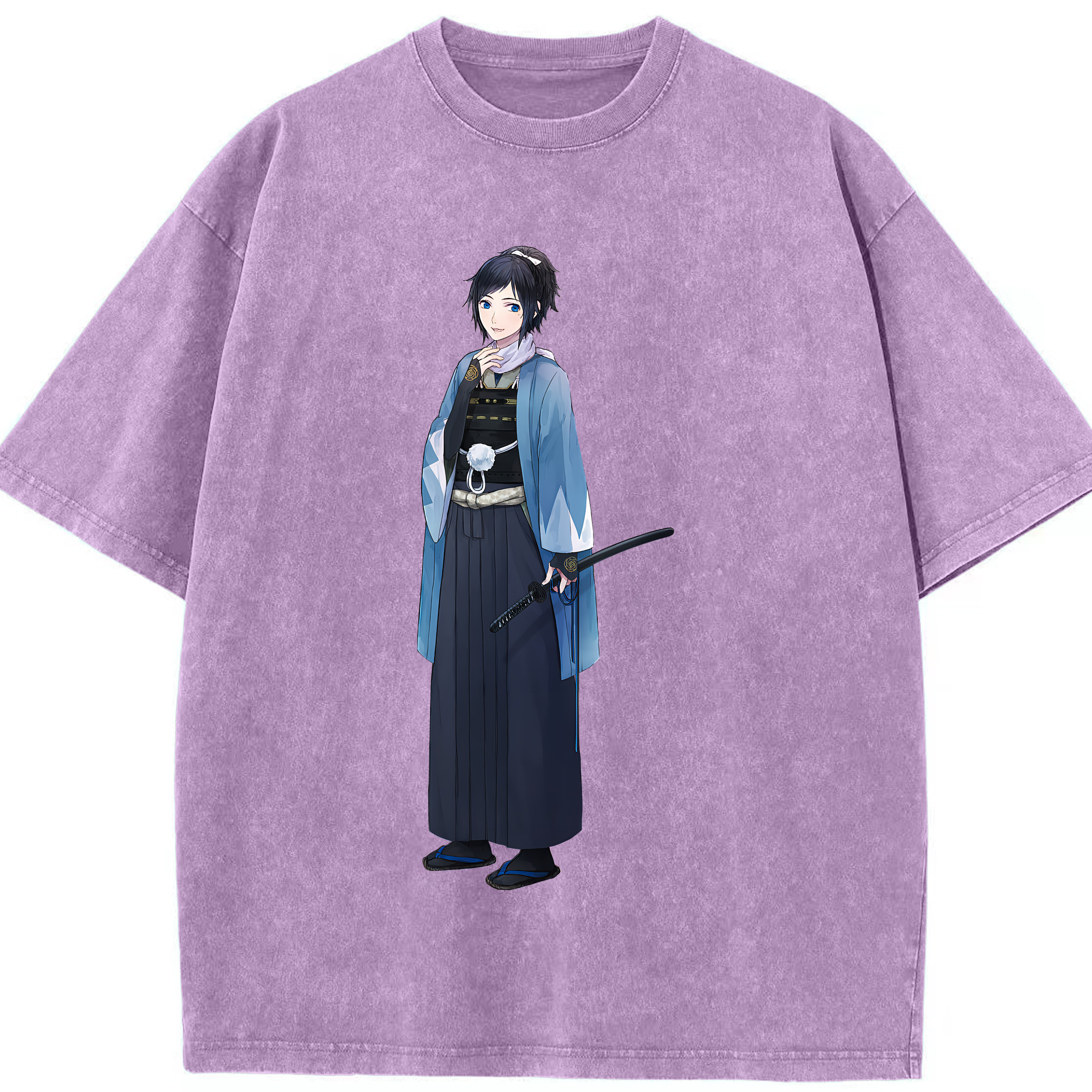 （画像用） 刀剣乱舞 Touken Ranbu 綿100% ヴィンテージ風 半袖Tシャツ（フロントプリント）