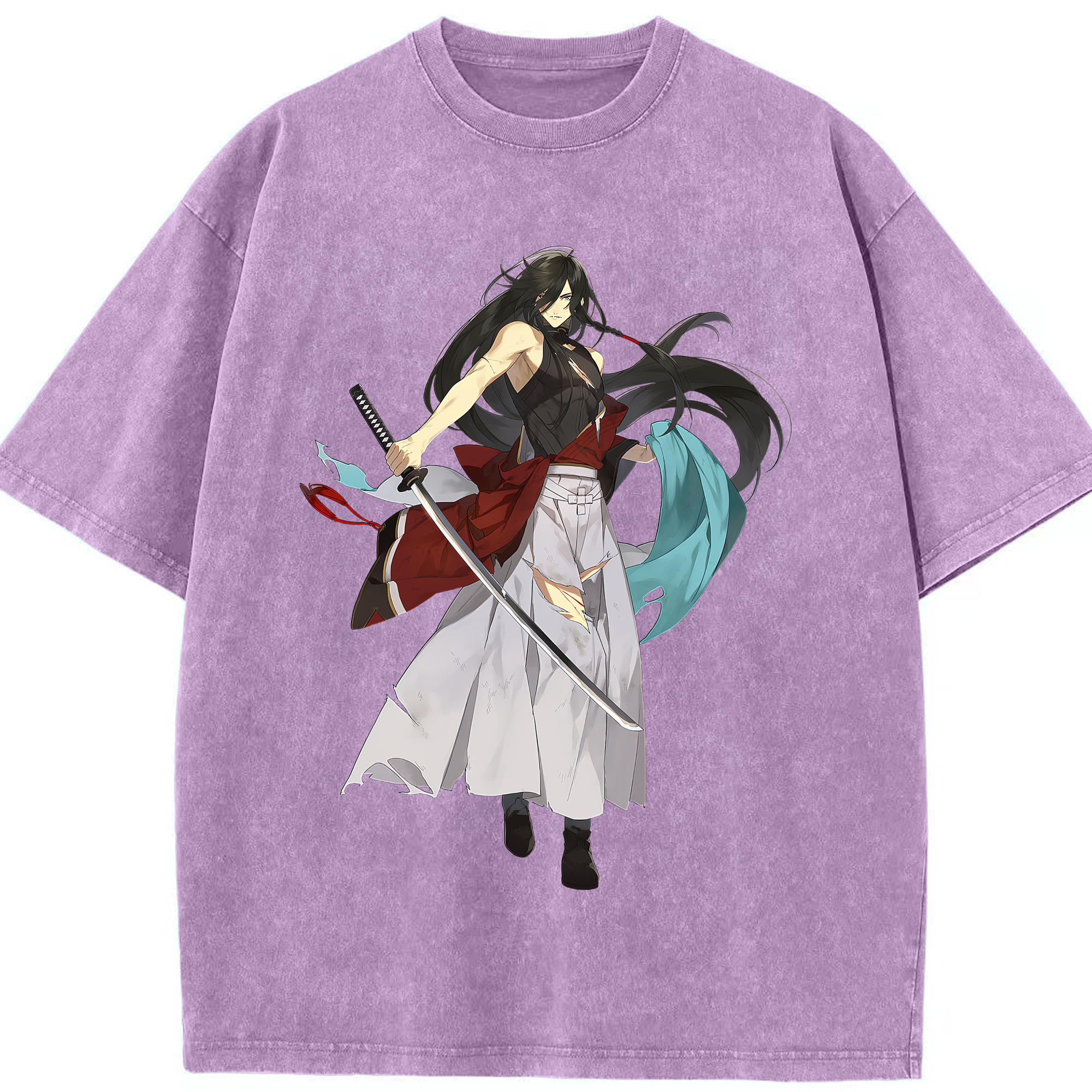 （画像用） 刀剣乱舞 Touken Ranbu 綿100% ヴィンテージ風 半袖Tシャツ（フロントプリント）