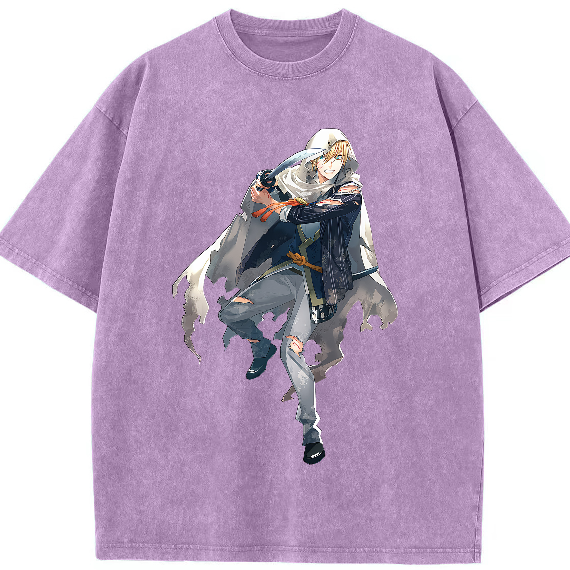 （画像用） 刀剣乱舞 Touken Ranbu 綿100% ヴィンテージ風 半袖Tシャツ（フロントプリント）