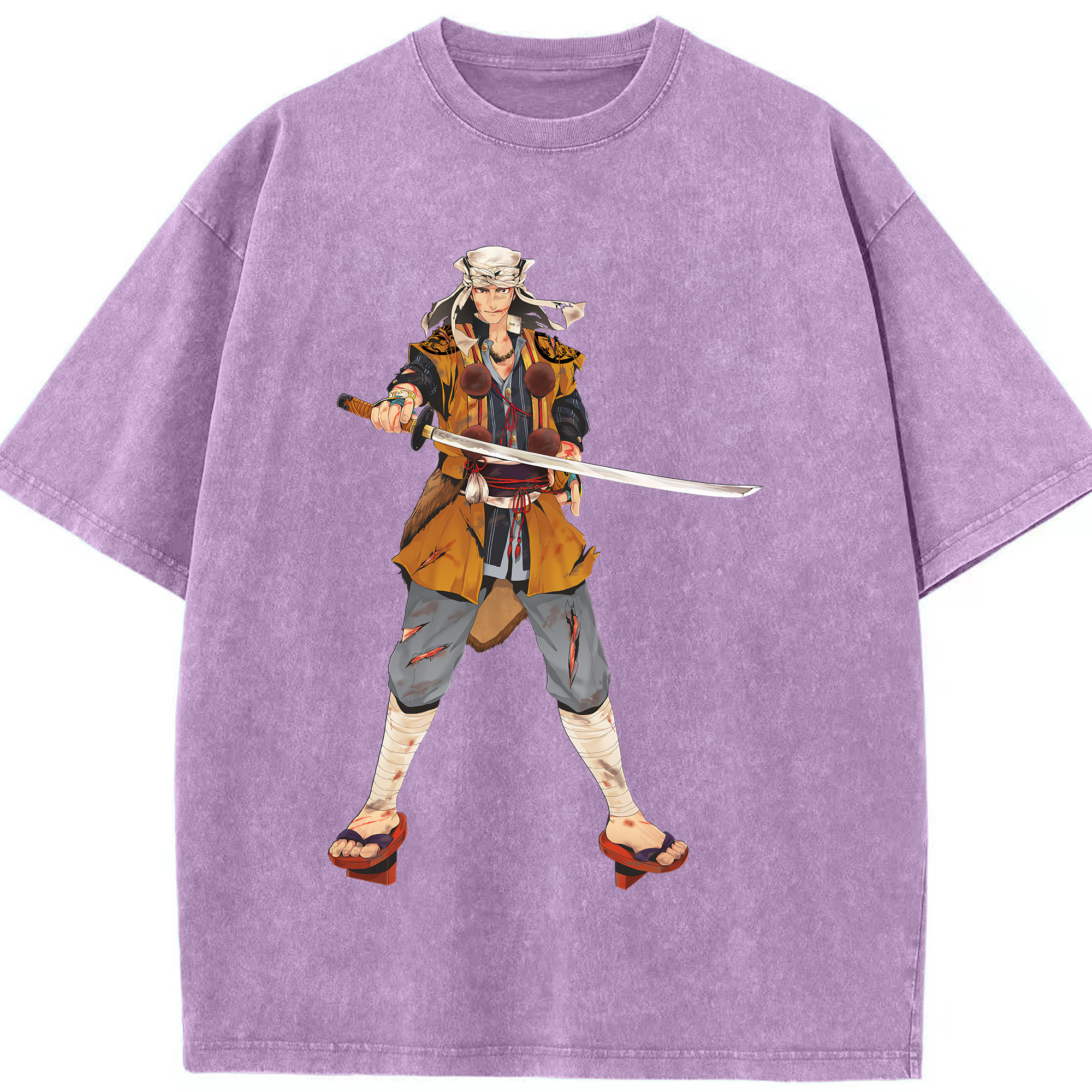 （画像用） 刀剣乱舞 Touken Ranbu 綿100% ヴィンテージ風 半袖Tシャツ（フロントプリント）