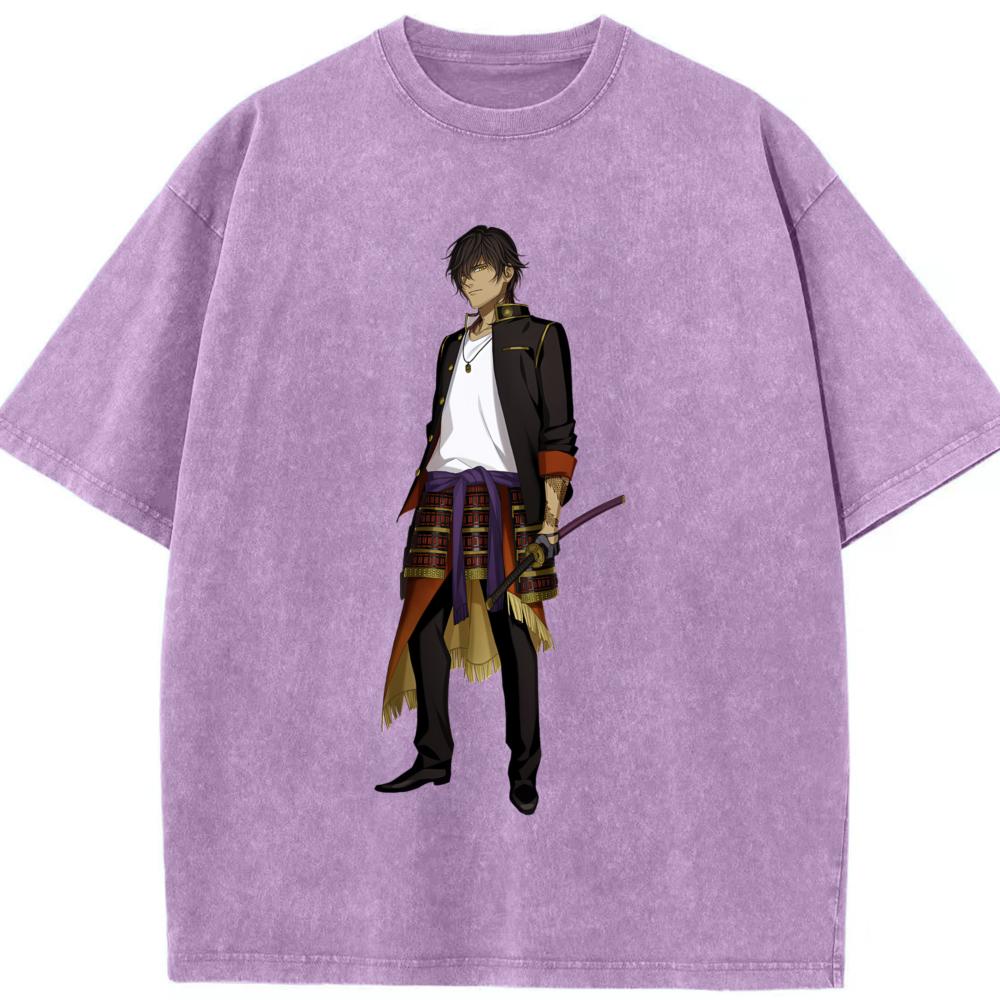（画像用） 刀剣乱舞 Touken Ranbu 綿100% ヴィンテージ風 半袖Tシャツ（フロントプリント）
