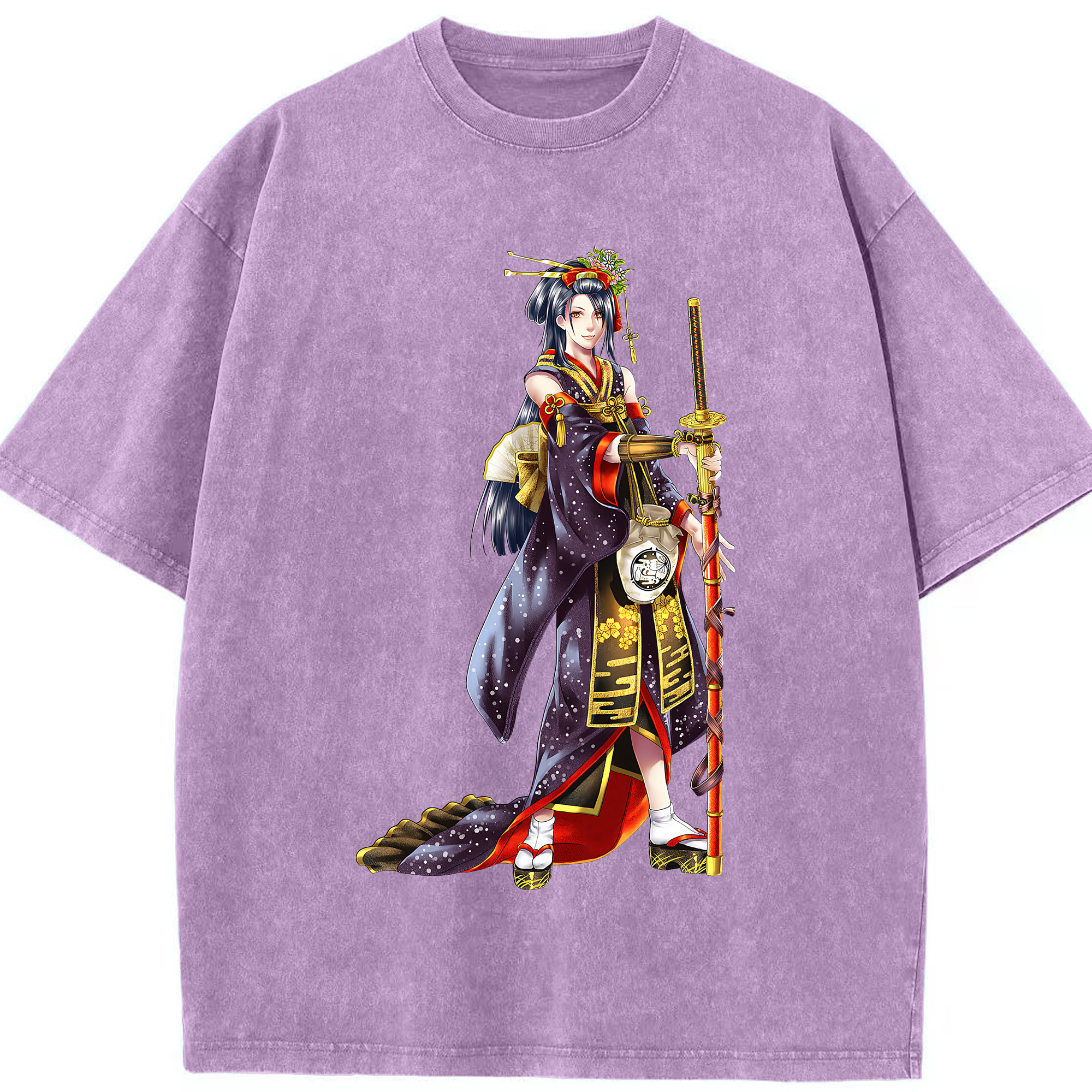 （画像用） 刀剣乱舞 Touken Ranbu 綿100% ヴィンテージ風 半袖Tシャツ（フロントプリント）