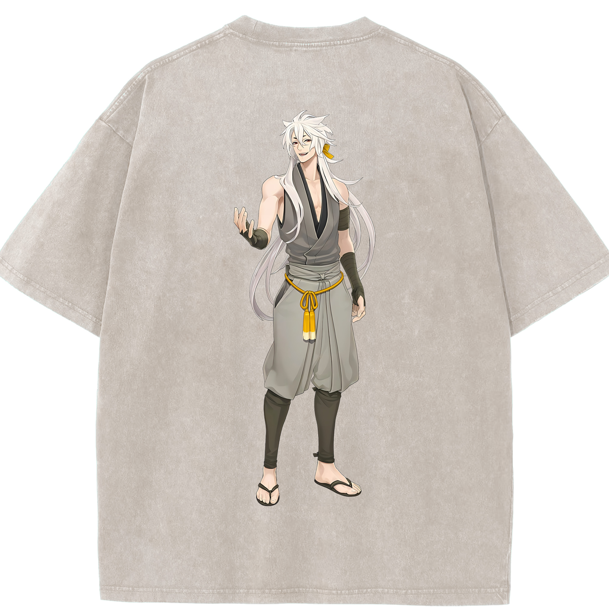 （画像用） 刀剣乱舞 Touken Ranbu 綿100% ヴィンテージ風 半袖Tシャツ（背面プリント）