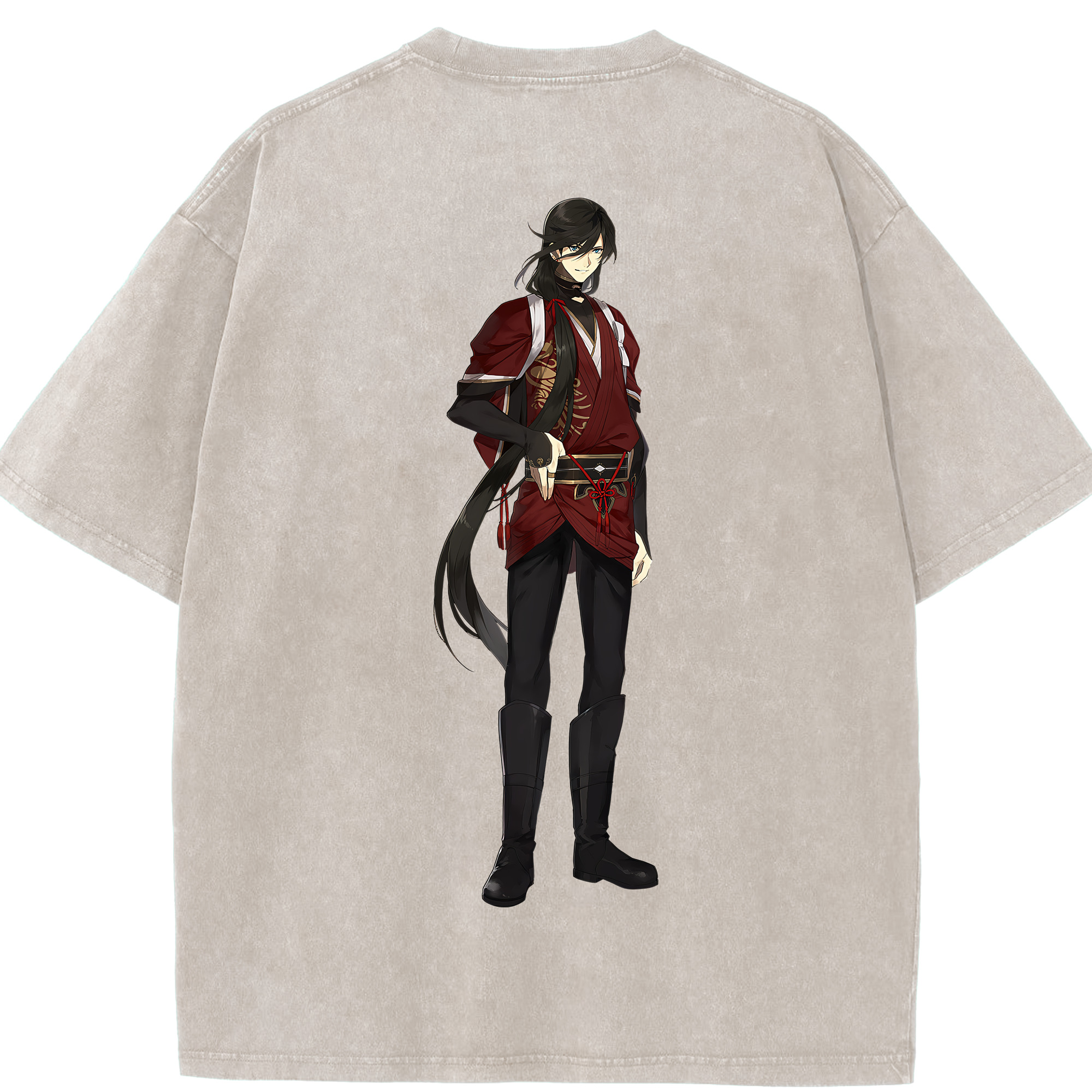 （画像用） 刀剣乱舞 Touken Ranbu 綿100% ヴィンテージ風 半袖Tシャツ（背面プリント）