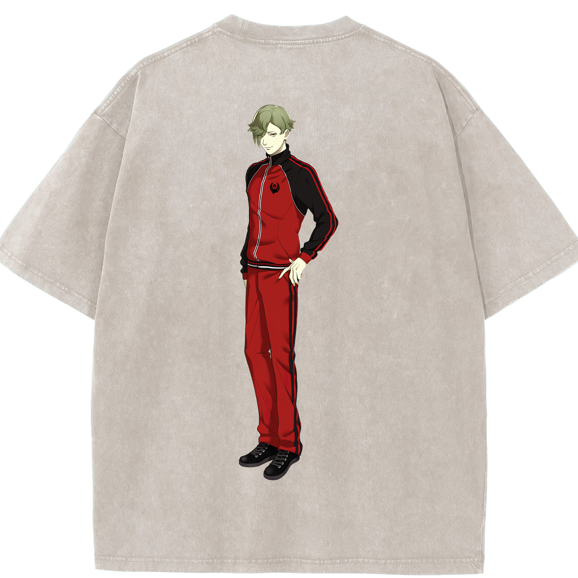 （画像用） 刀剣乱舞 Touken Ranbu 綿100% ヴィンテージ風 半袖Tシャツ（背面プリント）