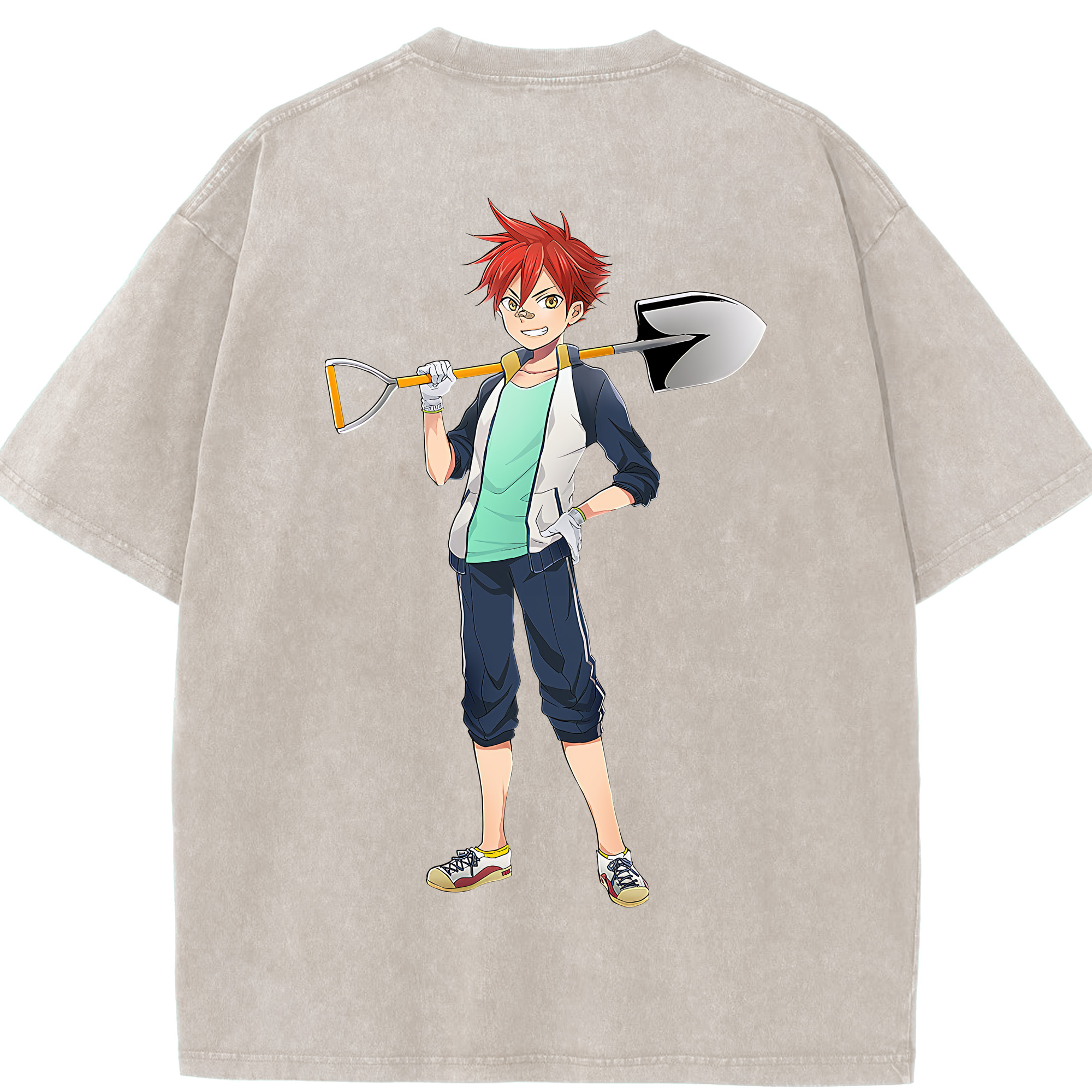（画像用） 刀剣乱舞 Touken Ranbu 綿100% ヴィンテージ風 半袖Tシャツ（背面プリント）