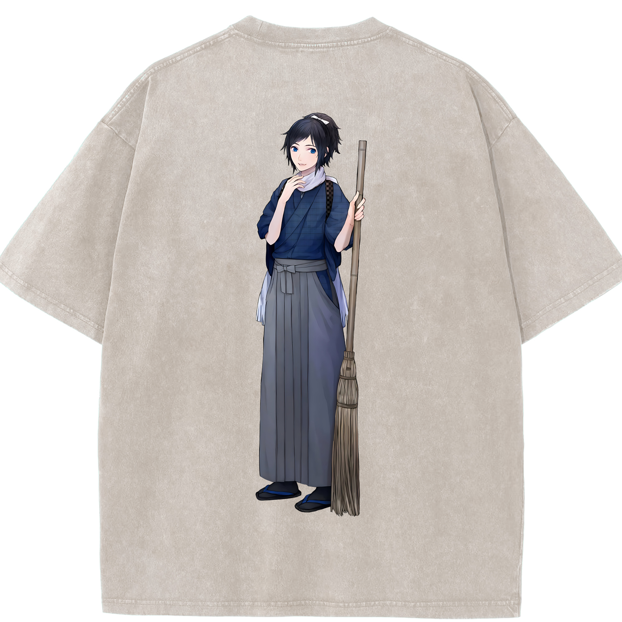 （画像用） 刀剣乱舞 Touken Ranbu 綿100% ヴィンテージ風 半袖Tシャツ（背面プリント）