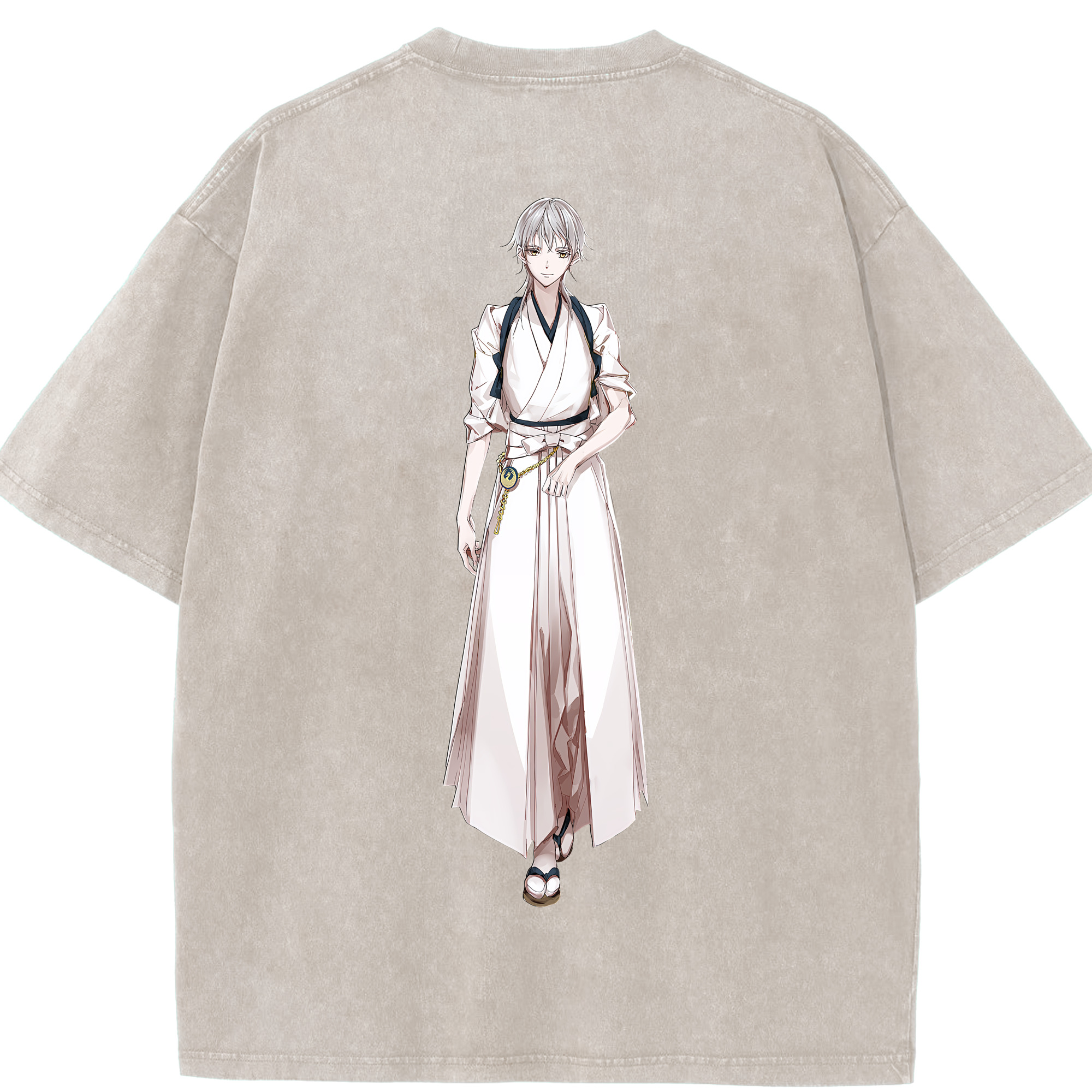 （画像用） 刀剣乱舞 Touken Ranbu 綿100% ヴィンテージ風 半袖Tシャツ（背面プリント）