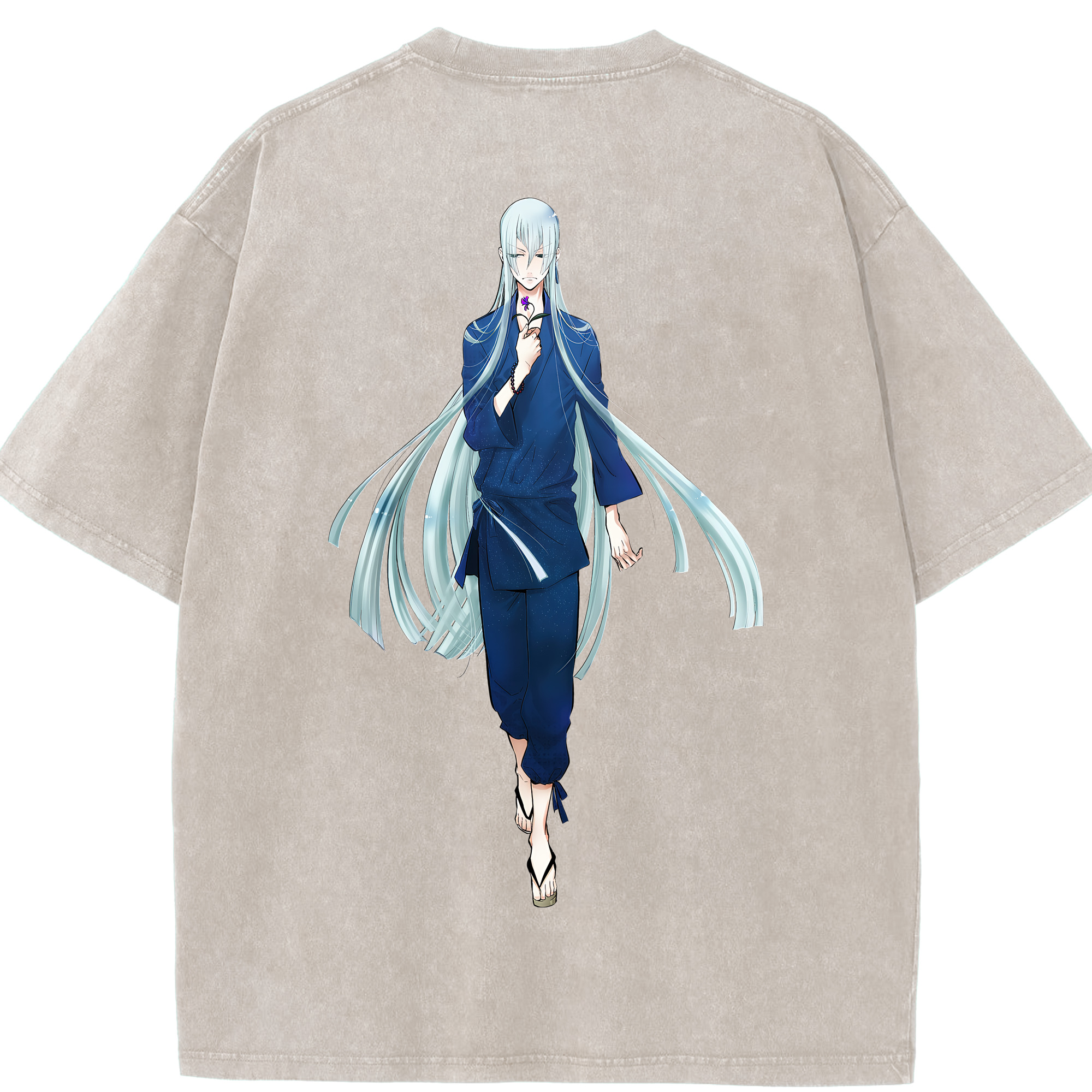 （画像用） 刀剣乱舞 Touken Ranbu 綿100% ヴィンテージ風 半袖Tシャツ（背面プリント）