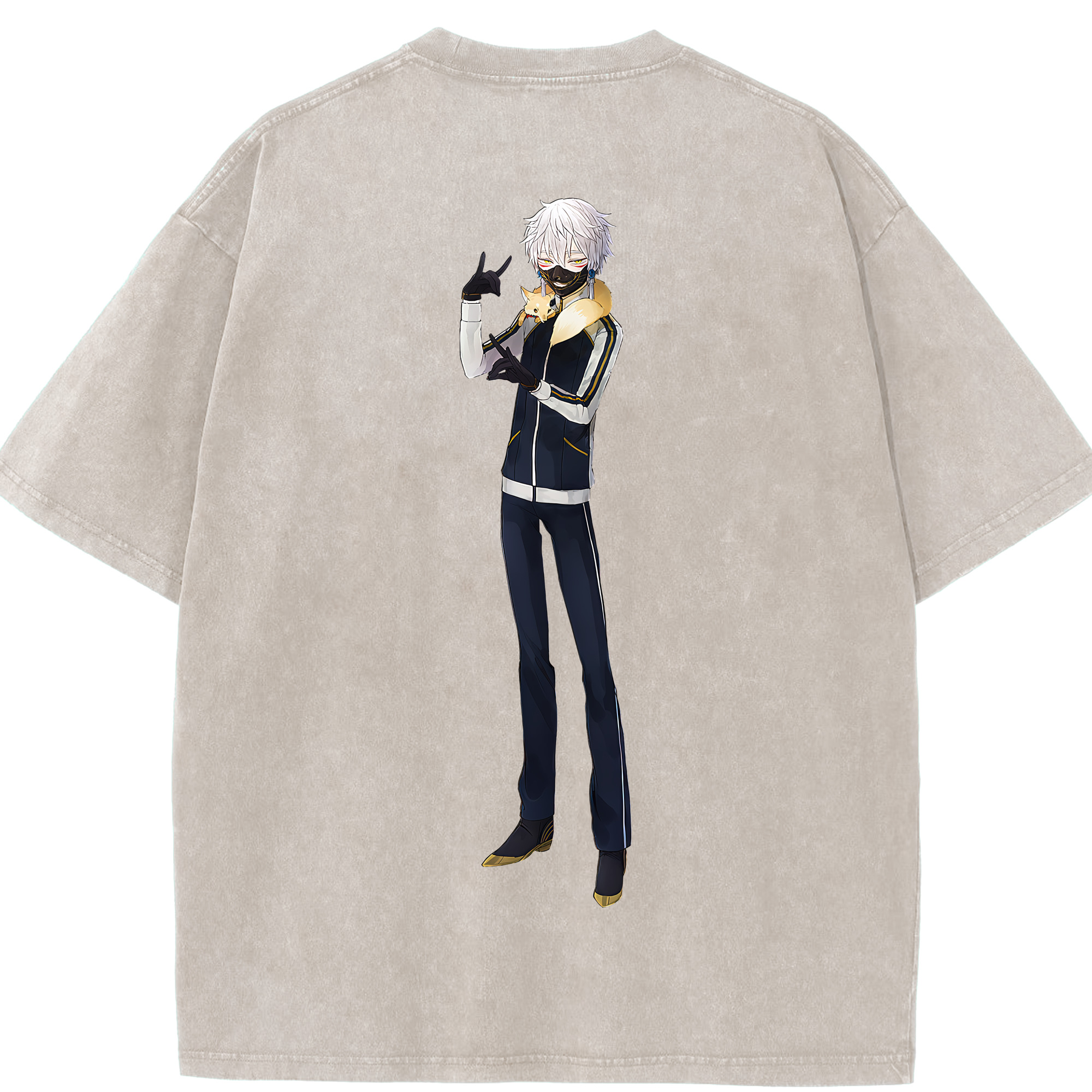 （画像用） 刀剣乱舞 Touken Ranbu 綿100% ヴィンテージ風 半袖Tシャツ（背面プリント）