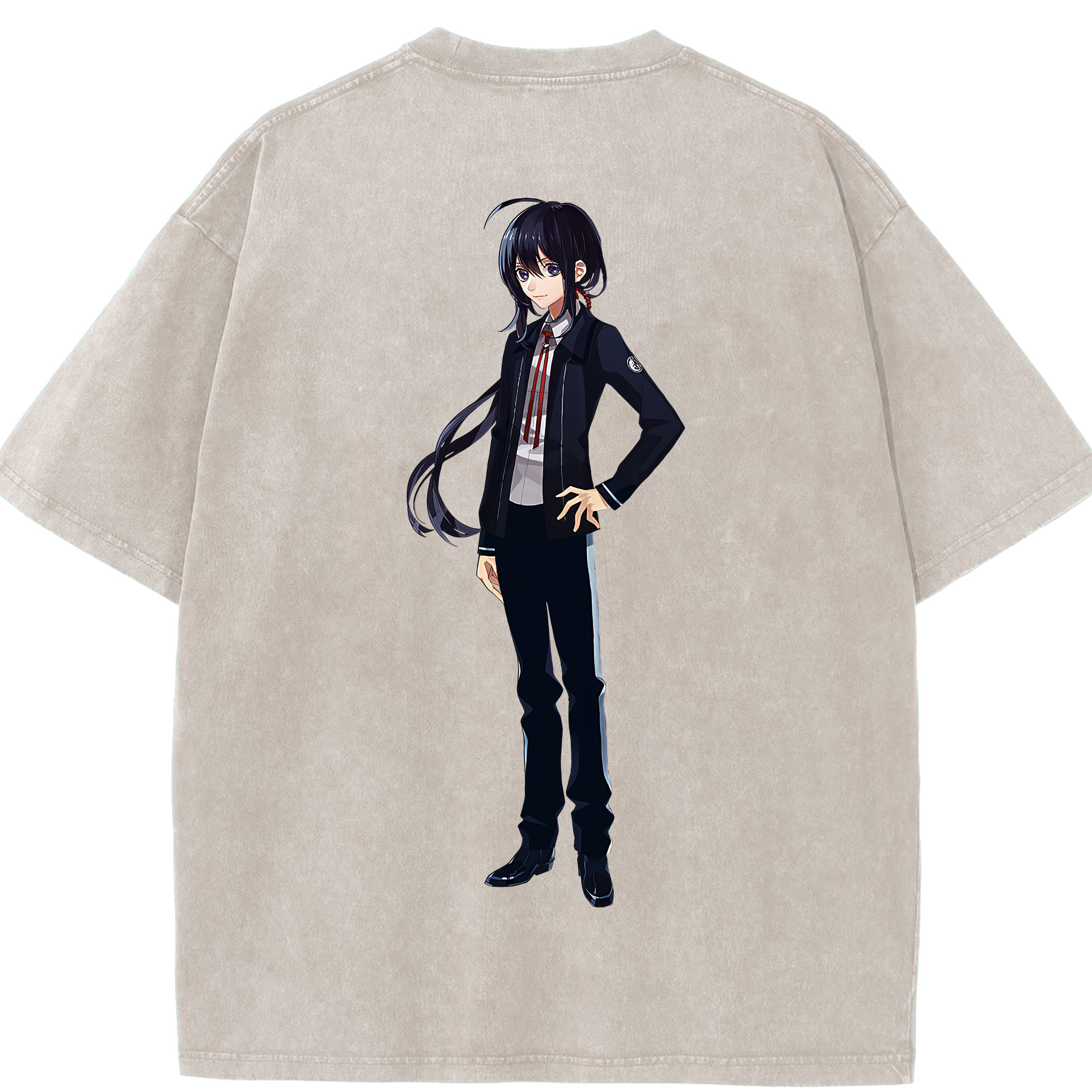 （画像用） 刀剣乱舞 Touken Ranbu 綿100% ヴィンテージ風 半袖Tシャツ（背面プリント）