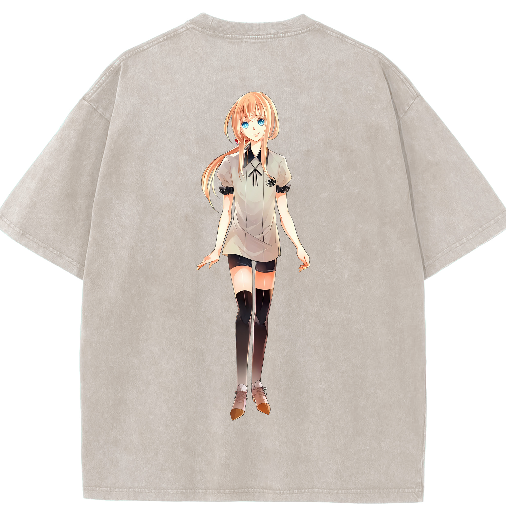 （画像用） 刀剣乱舞 Touken Ranbu 綿100% ヴィンテージ風 半袖Tシャツ（背面プリント）