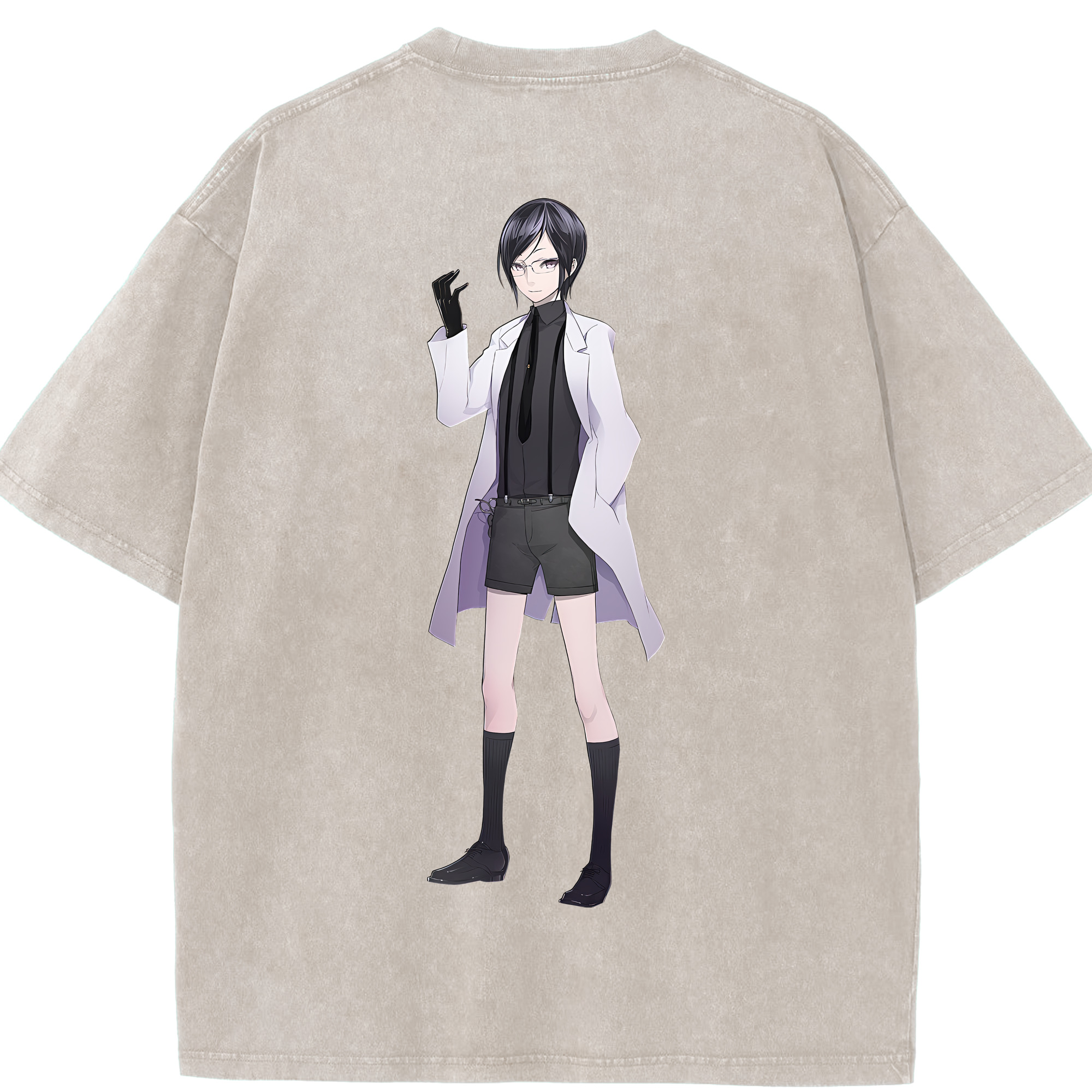（画像用） 刀剣乱舞 Touken Ranbu 綿100% ヴィンテージ風 半袖Tシャツ（背面プリント）