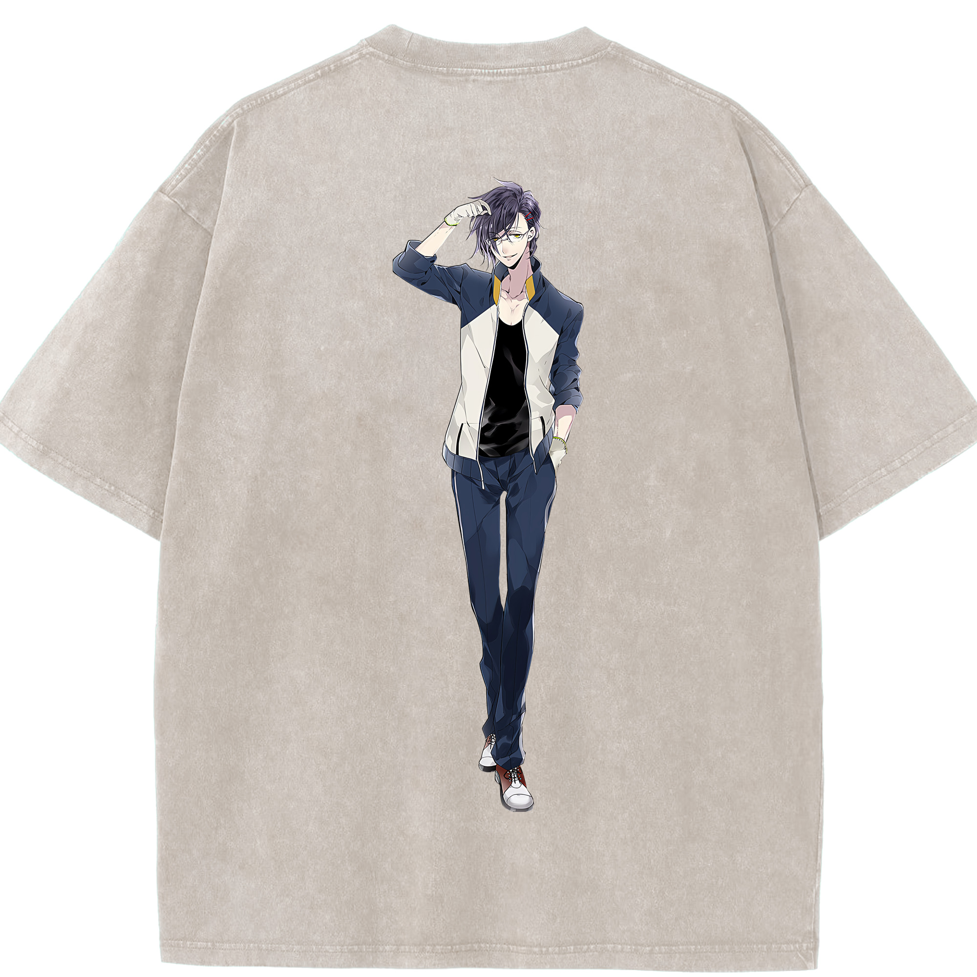 （画像用） 刀剣乱舞 Touken Ranbu 綿100% ヴィンテージ風 半袖Tシャツ（背面プリント）