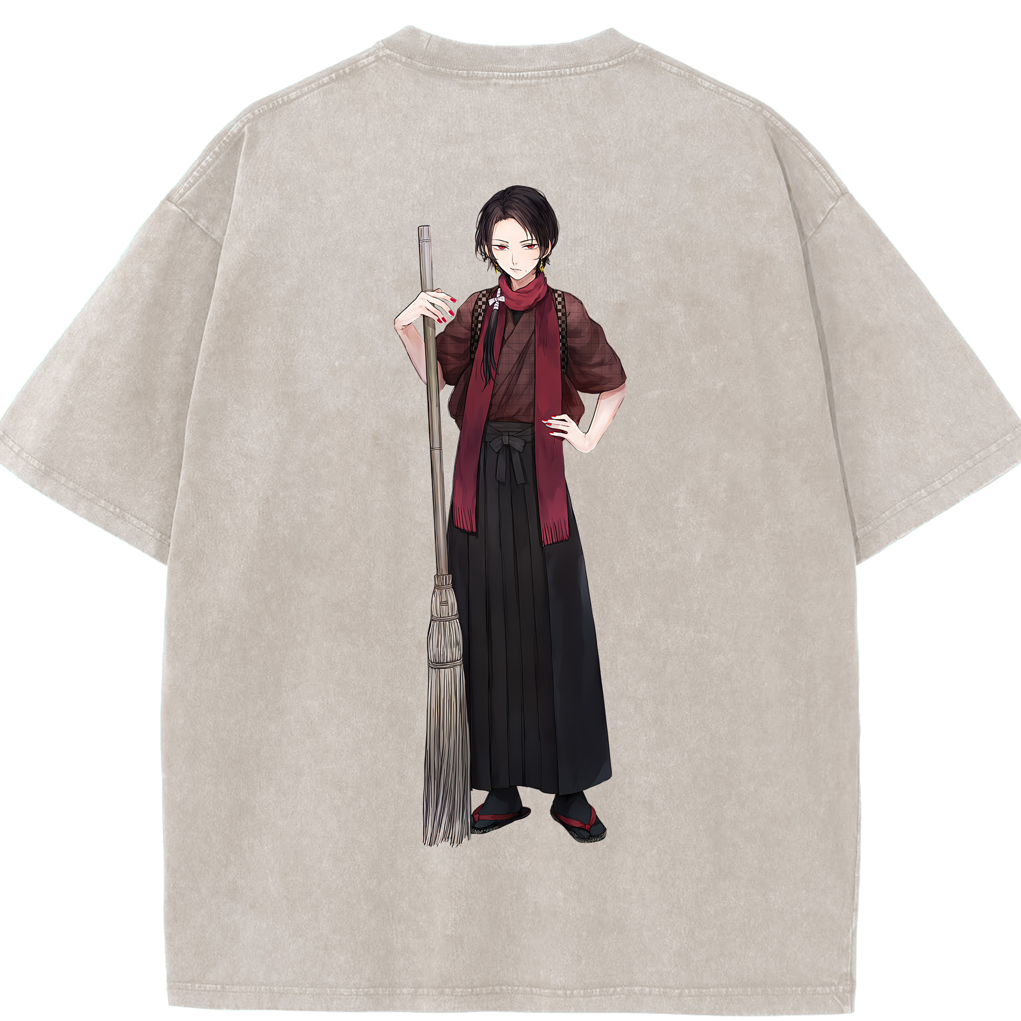 （画像用） 刀剣乱舞 Touken Ranbu 綿100% ヴィンテージ風 半袖Tシャツ（背面プリント）