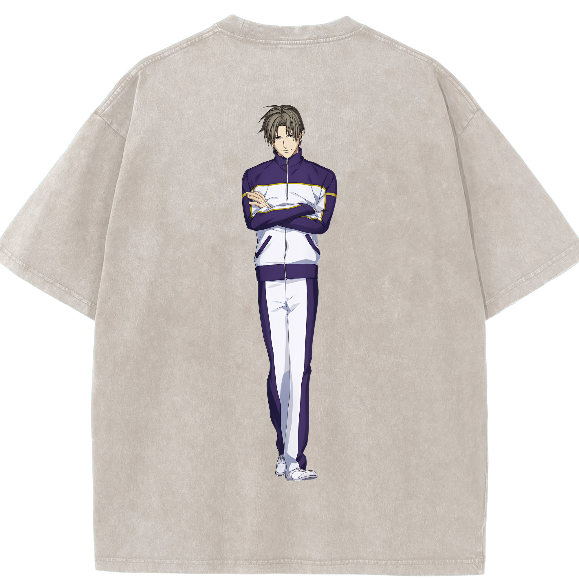 （画像用） 刀剣乱舞 Touken Ranbu 綿100% ヴィンテージ風 半袖Tシャツ（背面プリント）