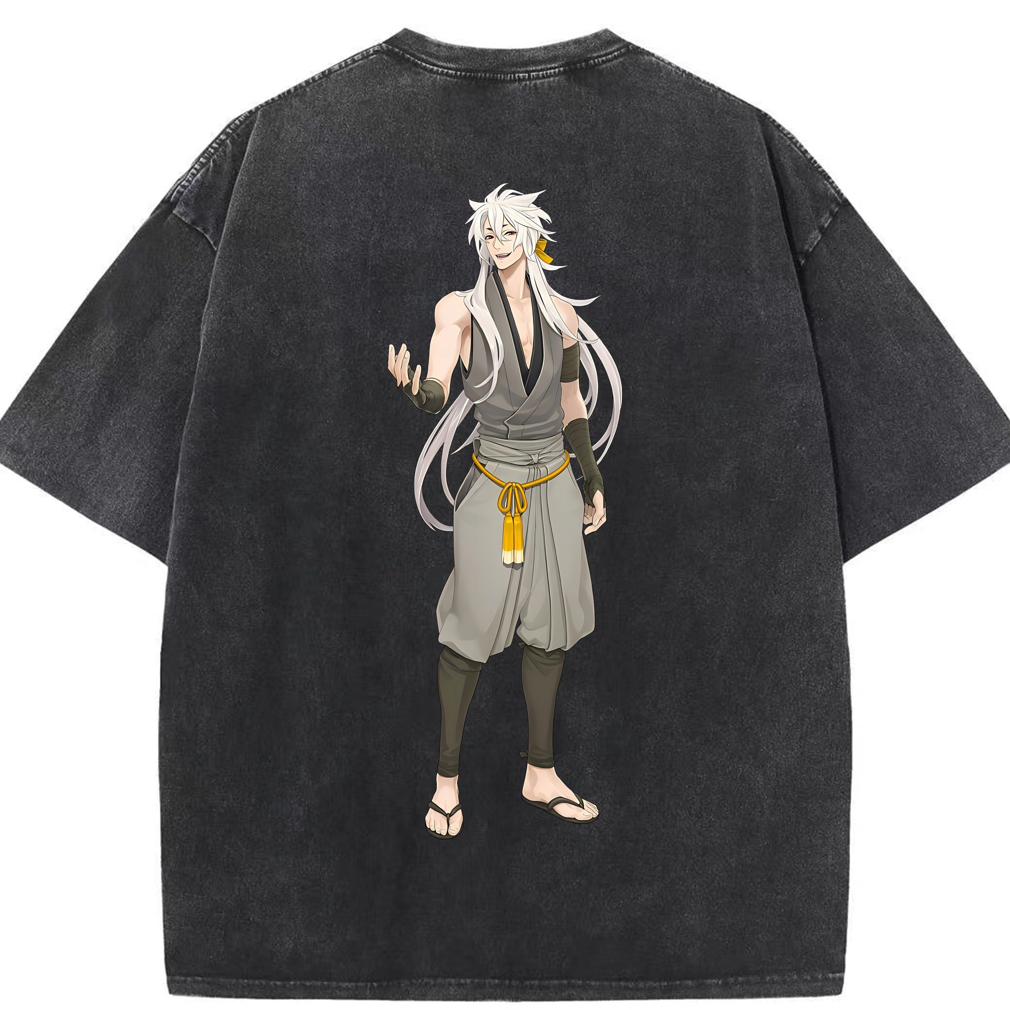 （画像用） 刀剣乱舞 Touken Ranbu 綿100% ヴィンテージ風 半袖Tシャツ（背面プリント）