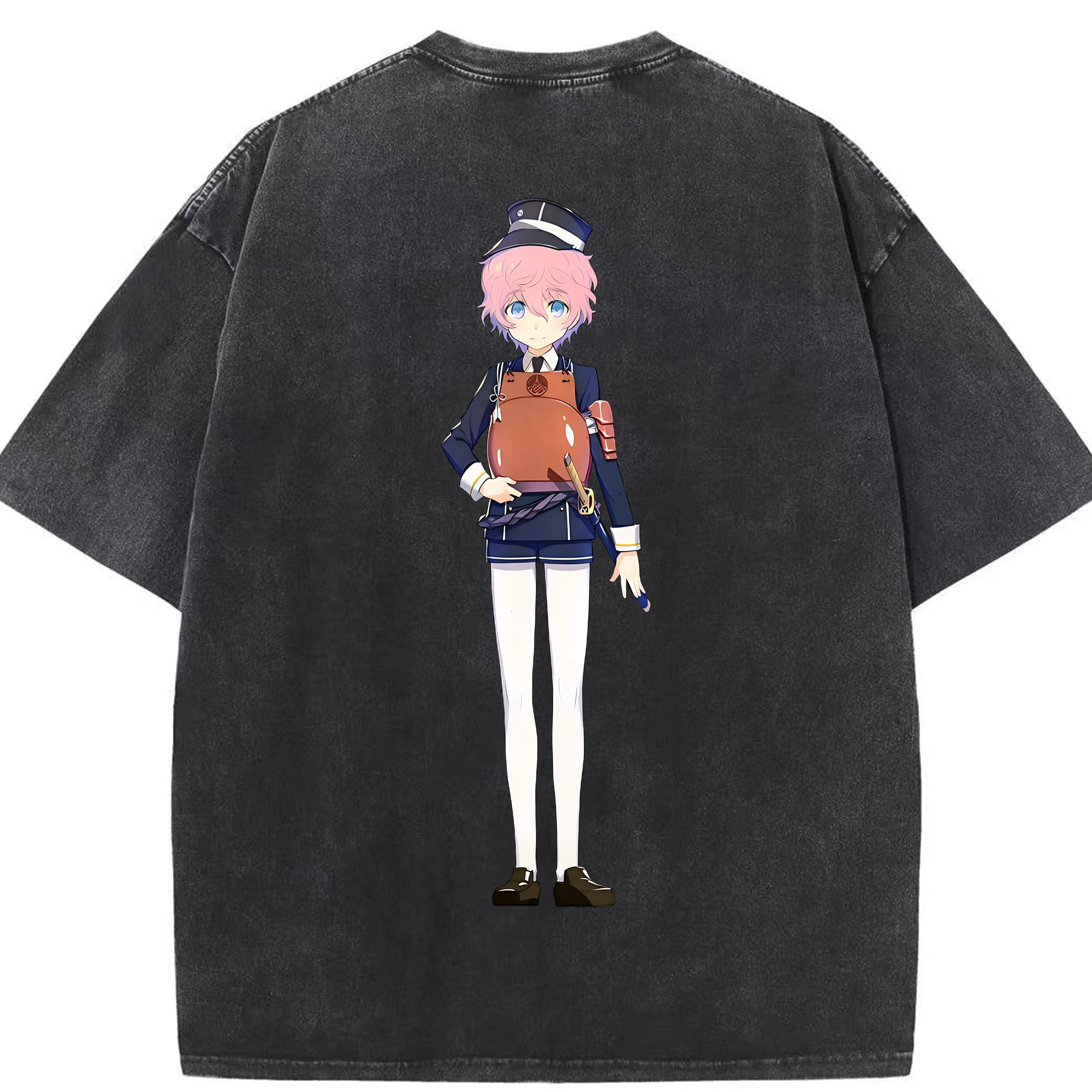 （画像用） 刀剣乱舞 Touken Ranbu 綿100% ヴィンテージ風 半袖Tシャツ（背面プリント）