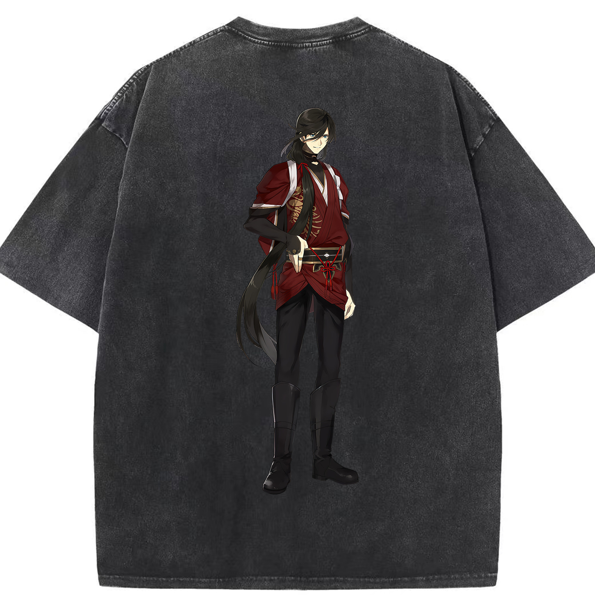 （画像用） 刀剣乱舞 Touken Ranbu 綿100% ヴィンテージ風 半袖Tシャツ（背面プリント）