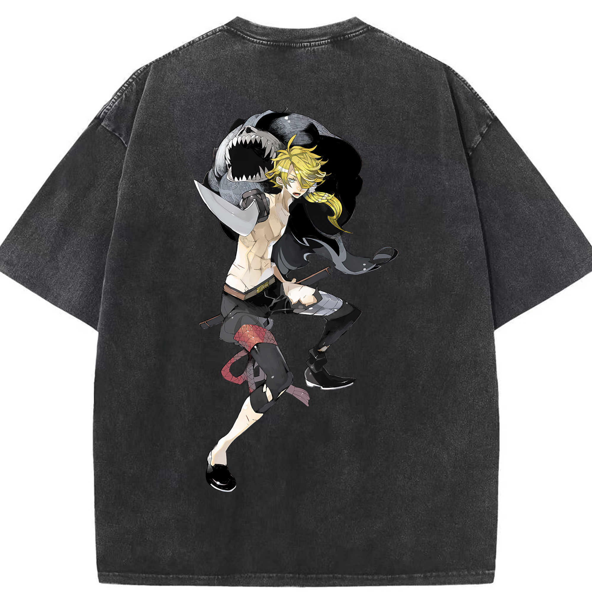 （画像用） 刀剣乱舞 Touken Ranbu 綿100% ヴィンテージ風 半袖Tシャツ（背面プリント）