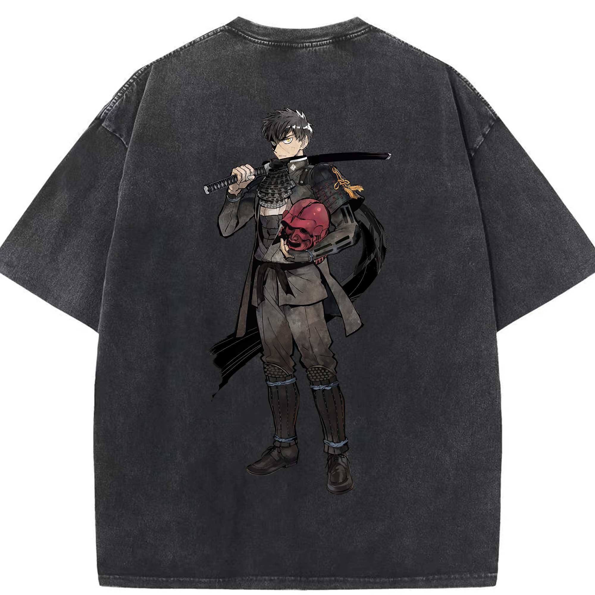（画像用） 刀剣乱舞 Touken Ranbu 綿100% ヴィンテージ風 半袖Tシャツ（背面プリント）