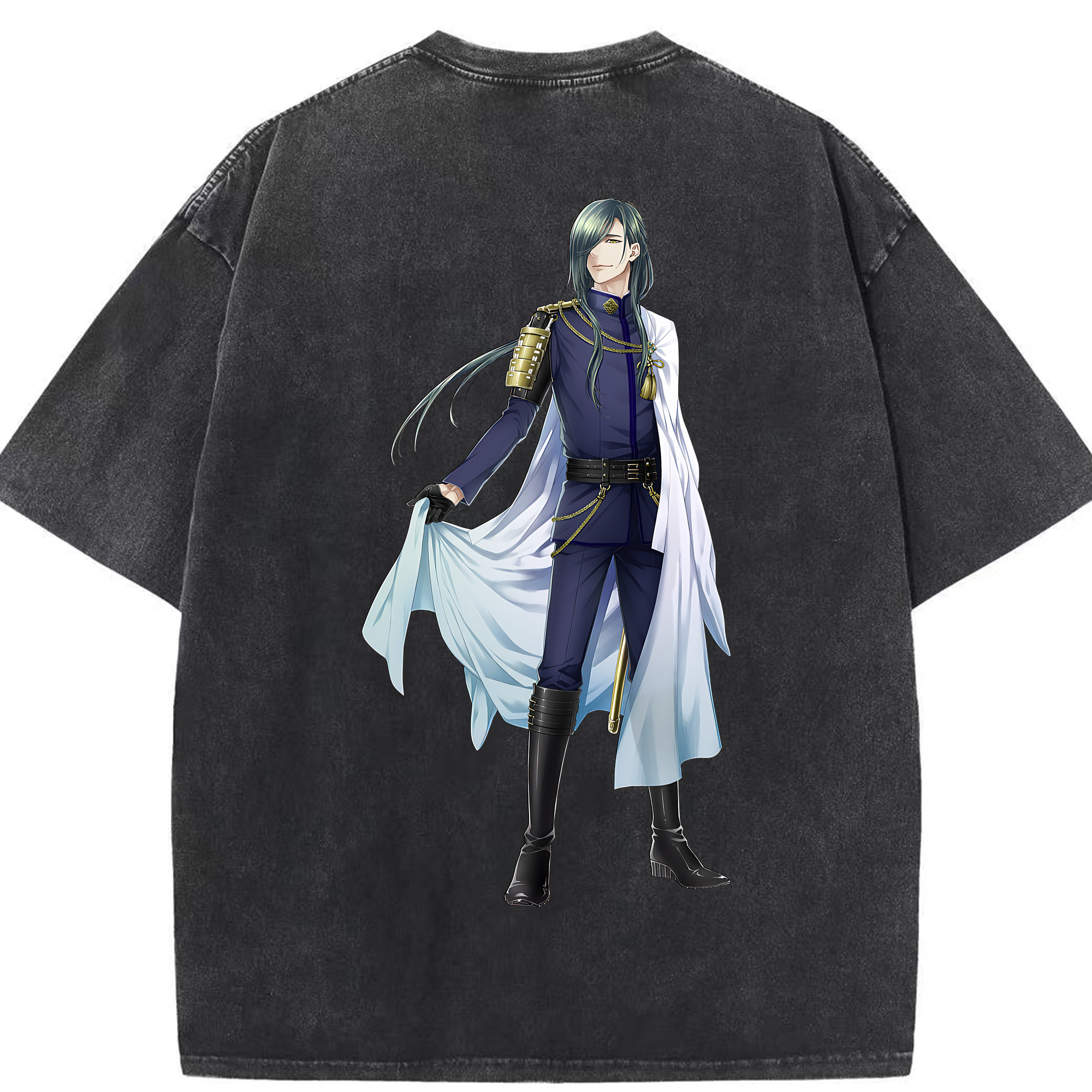 （画像用） 刀剣乱舞 Touken Ranbu 綿100% ヴィンテージ風 半袖Tシャツ（背面プリント）