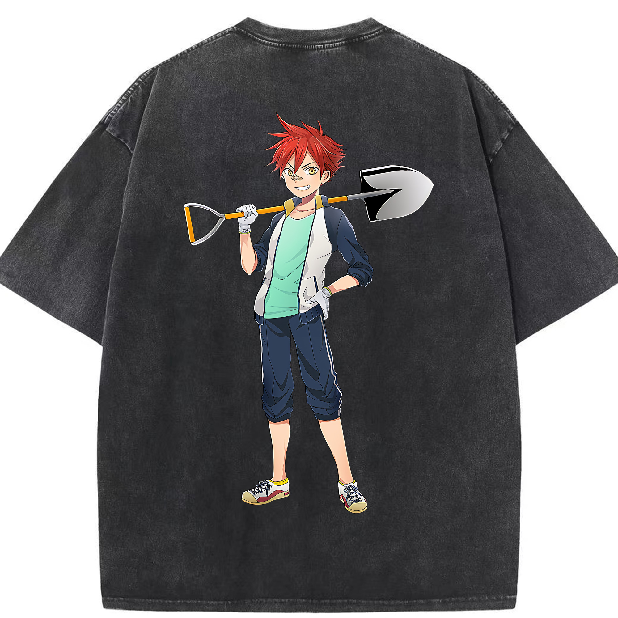 （画像用） 刀剣乱舞 Touken Ranbu 綿100% ヴィンテージ風 半袖Tシャツ（背面プリント）