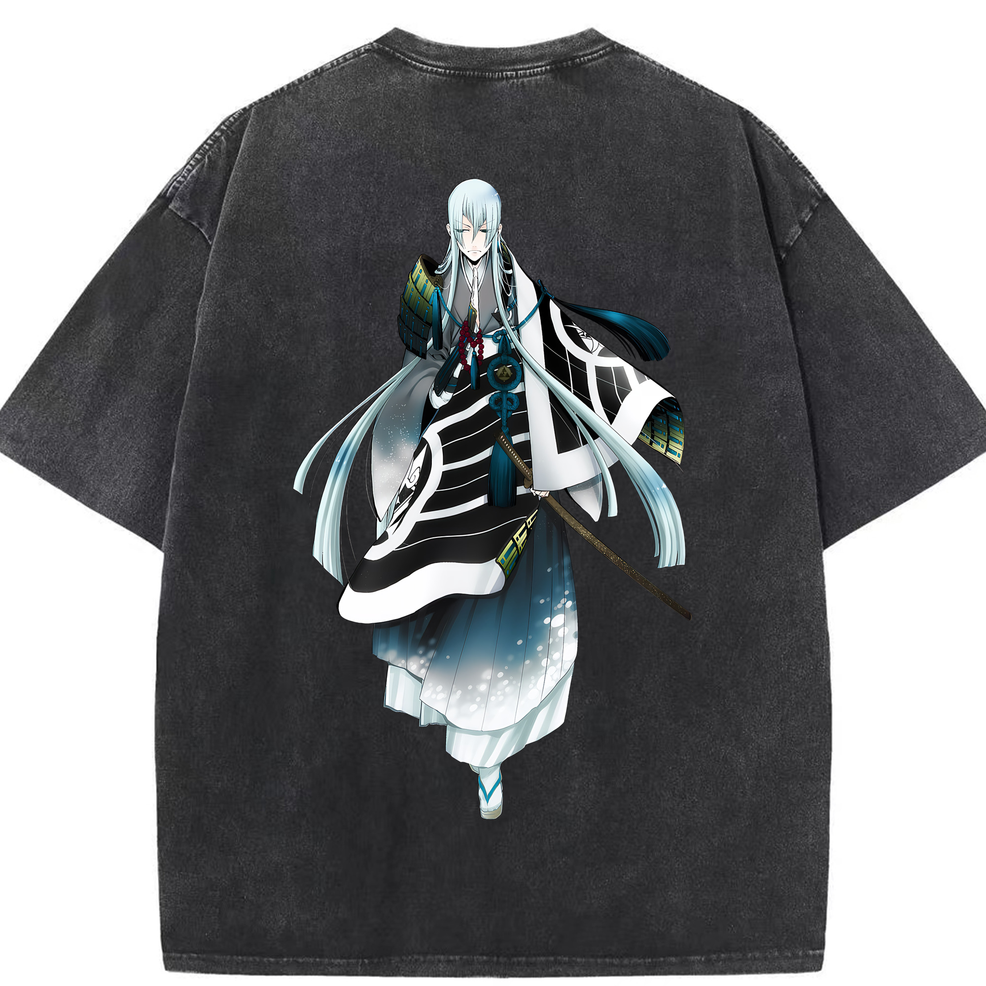 （画像用） 刀剣乱舞 Touken Ranbu 綿100% ヴィンテージ風 半袖Tシャツ（背面プリント）