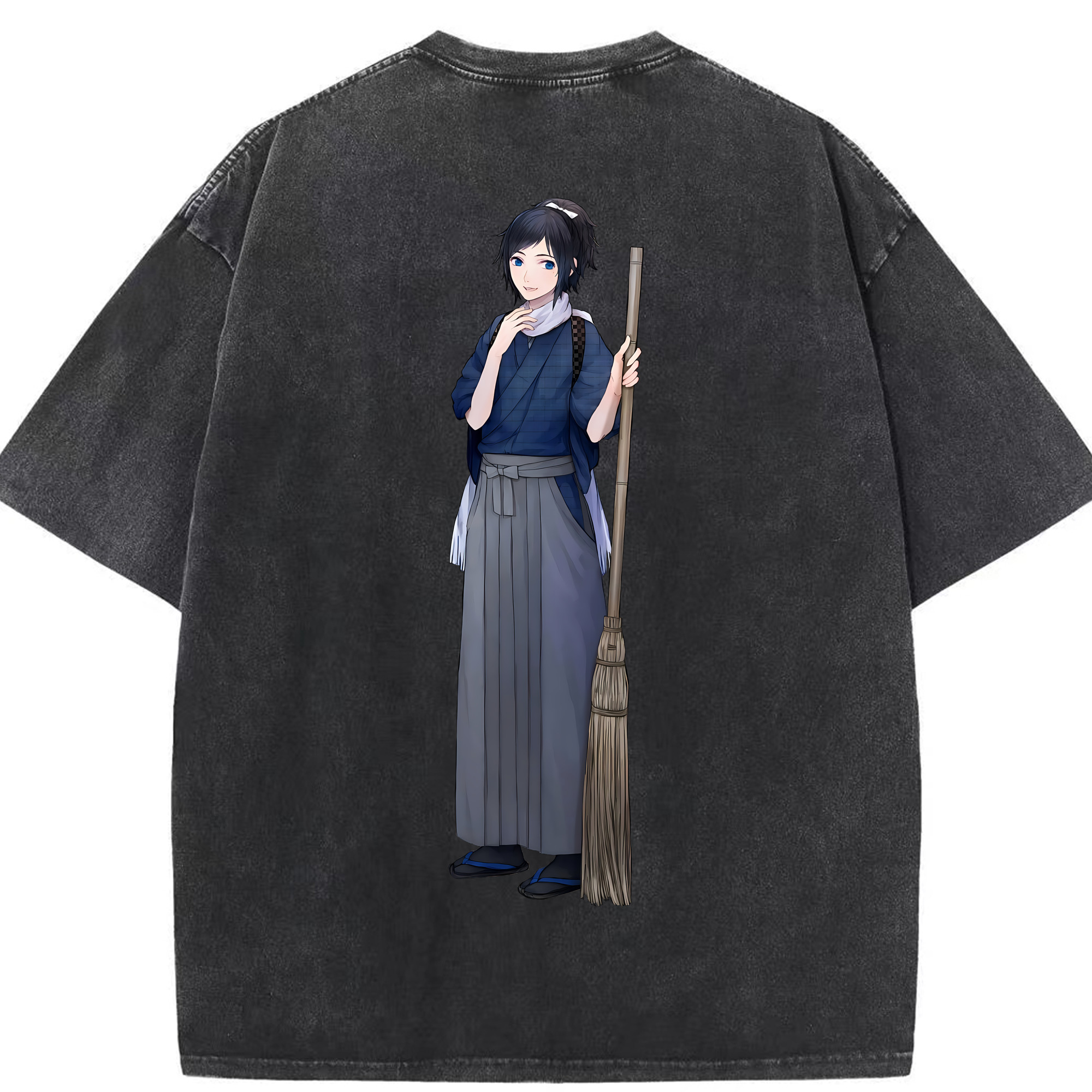（画像用） 刀剣乱舞 Touken Ranbu 綿100% ヴィンテージ風 半袖Tシャツ（背面プリント）