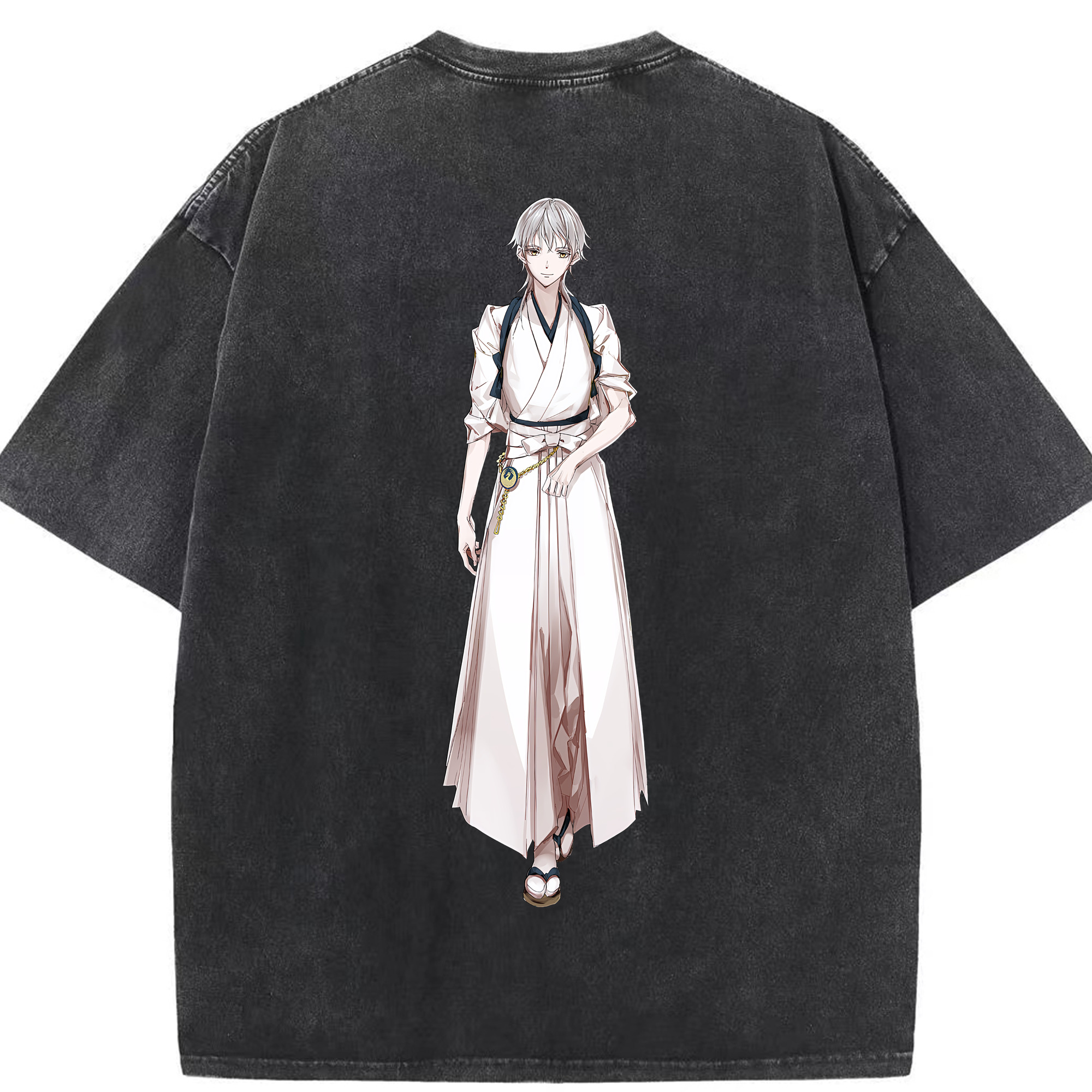 （画像用） 刀剣乱舞 Touken Ranbu 綿100% ヴィンテージ風 半袖Tシャツ（背面プリント）
