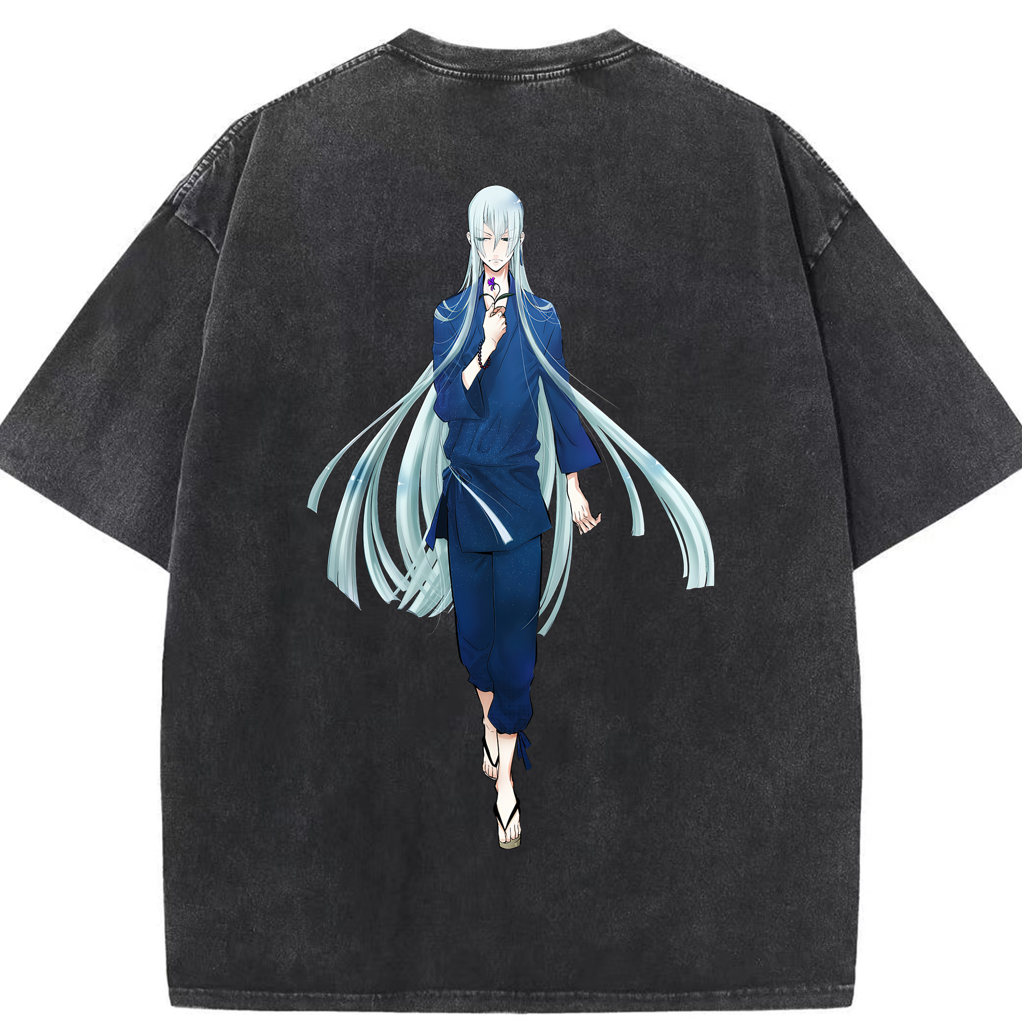 （画像用） 刀剣乱舞 Touken Ranbu 綿100% ヴィンテージ風 半袖Tシャツ（背面プリント）